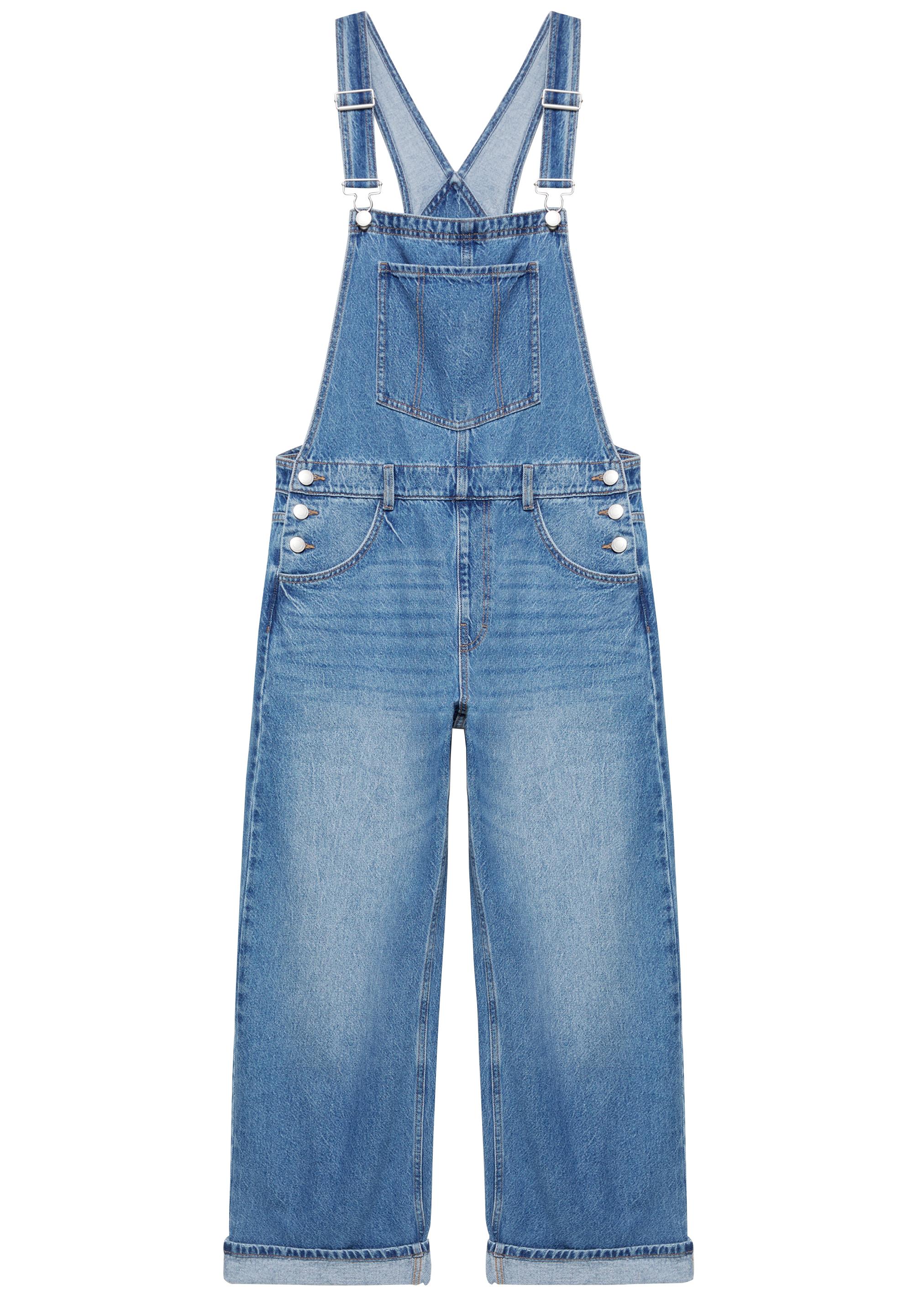 Long denim dungarees — Blue