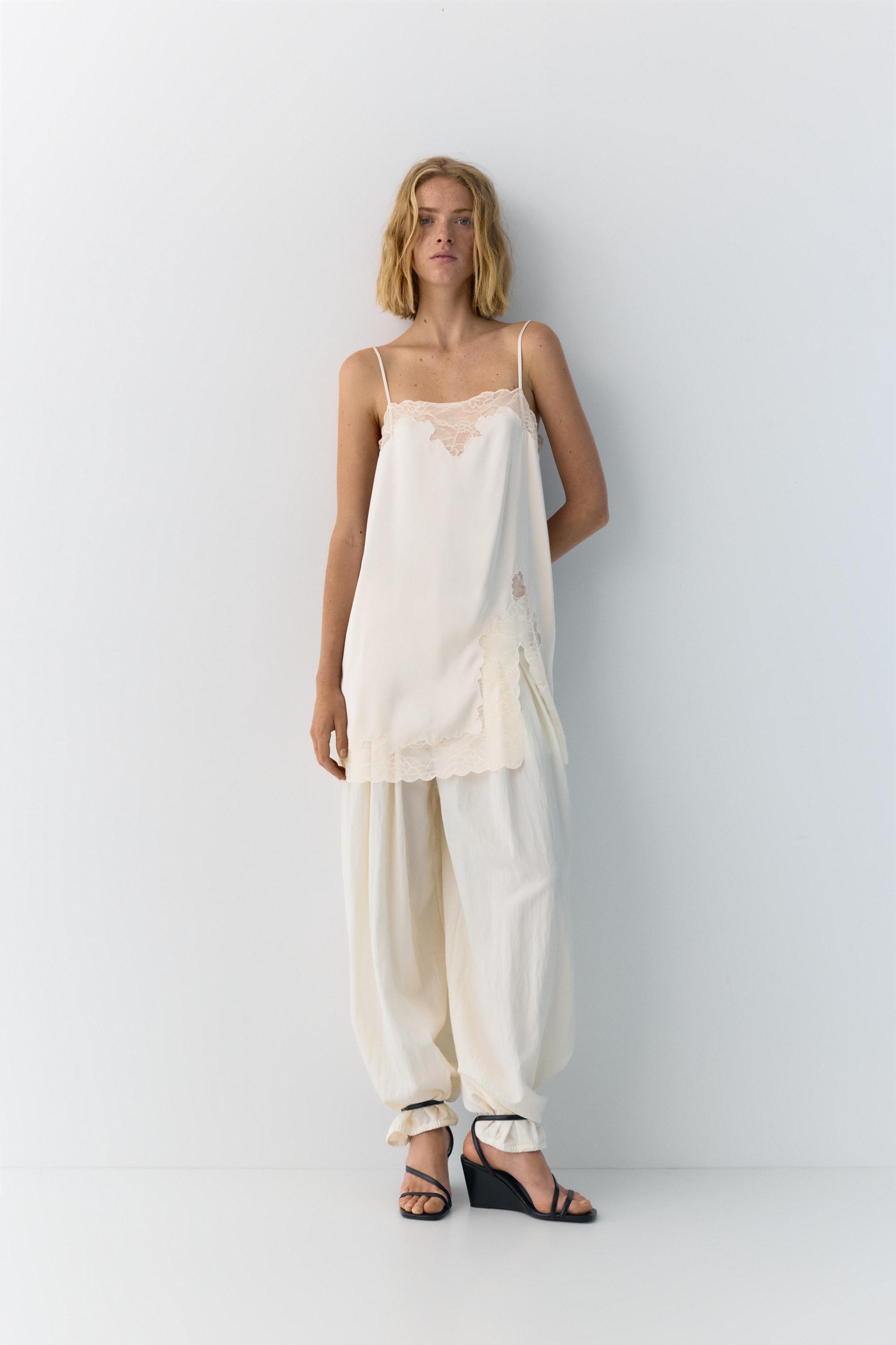 İnce askılı dantelli top - Görsel 22