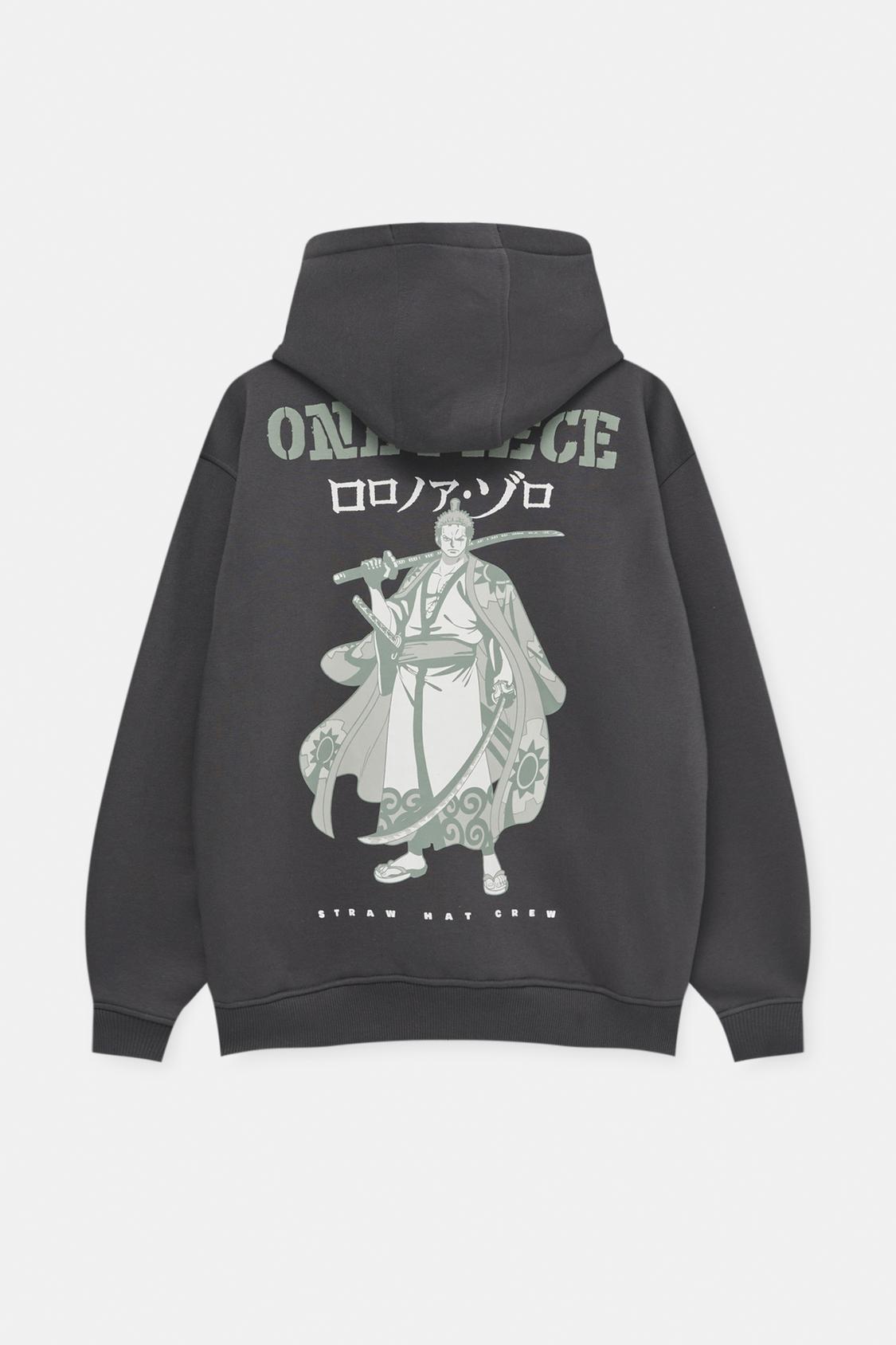 Pullandbear Sudadera Zoro One Piece Sudadera One Piece Pull And