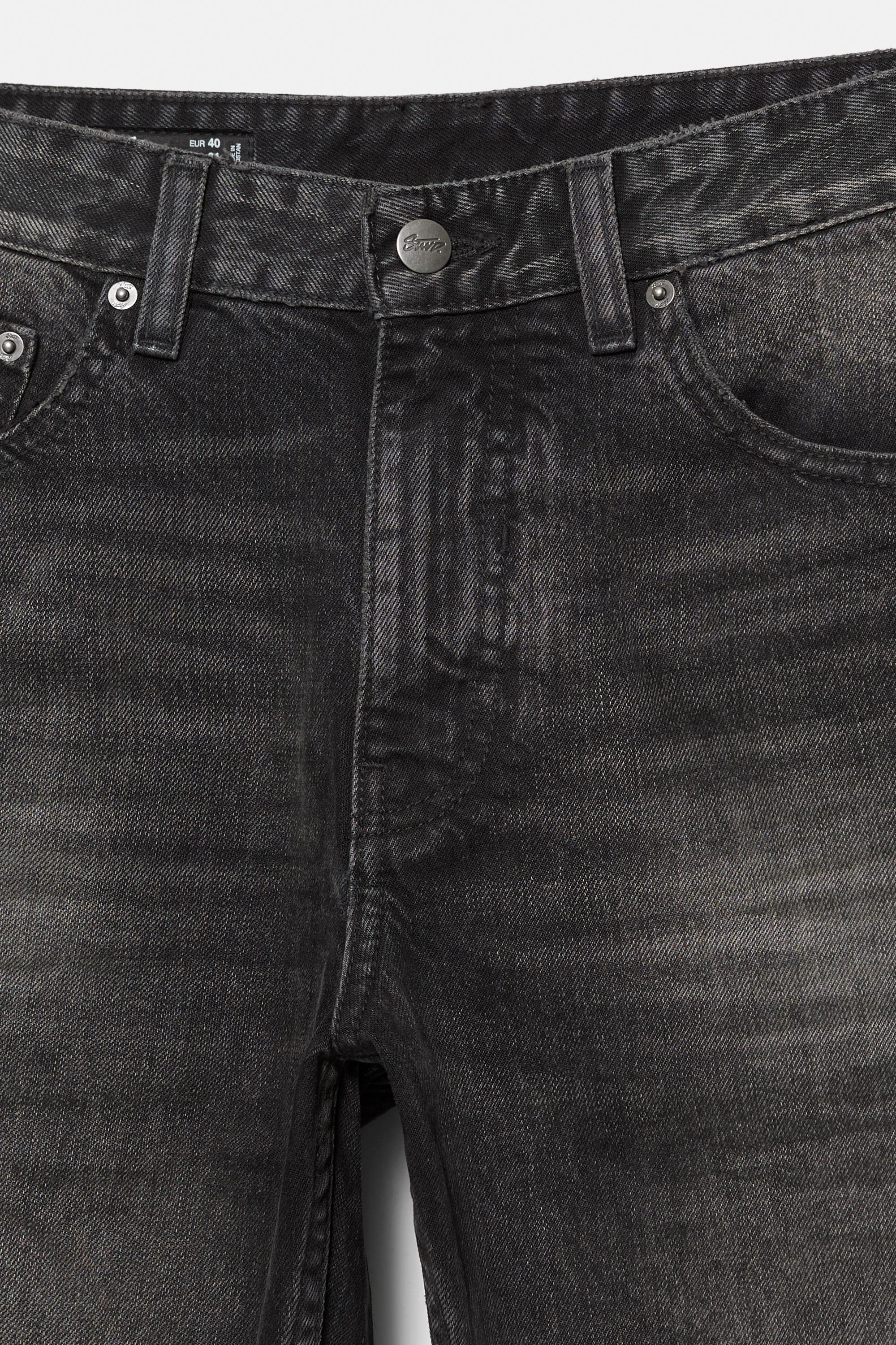 Low-rise baggy jeans — Faded black