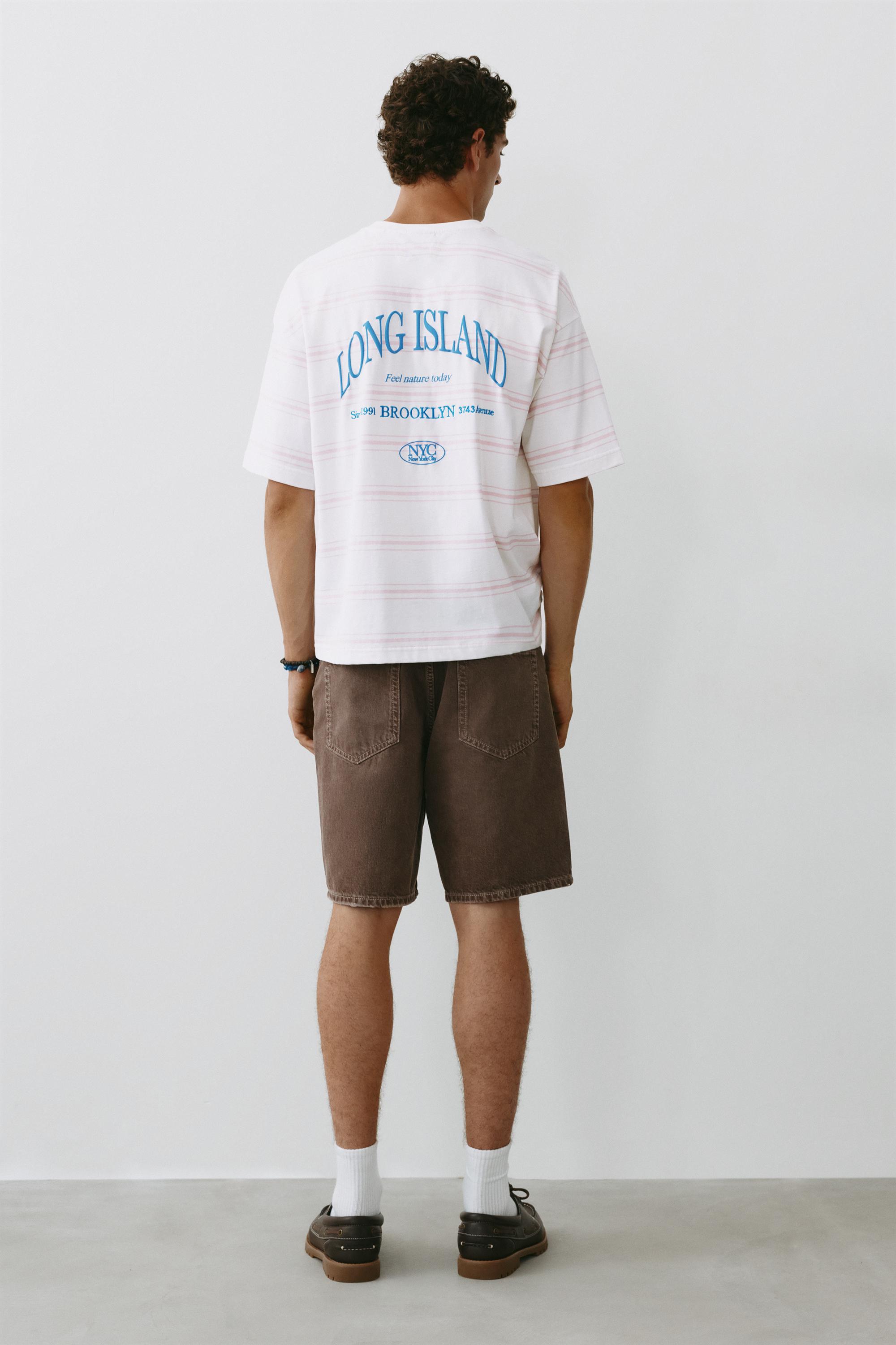 Striped NYC graphic T-shirt — Striped
