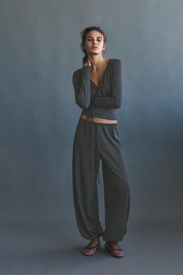 Fluid sarouel trousers — Anthracite grey 1