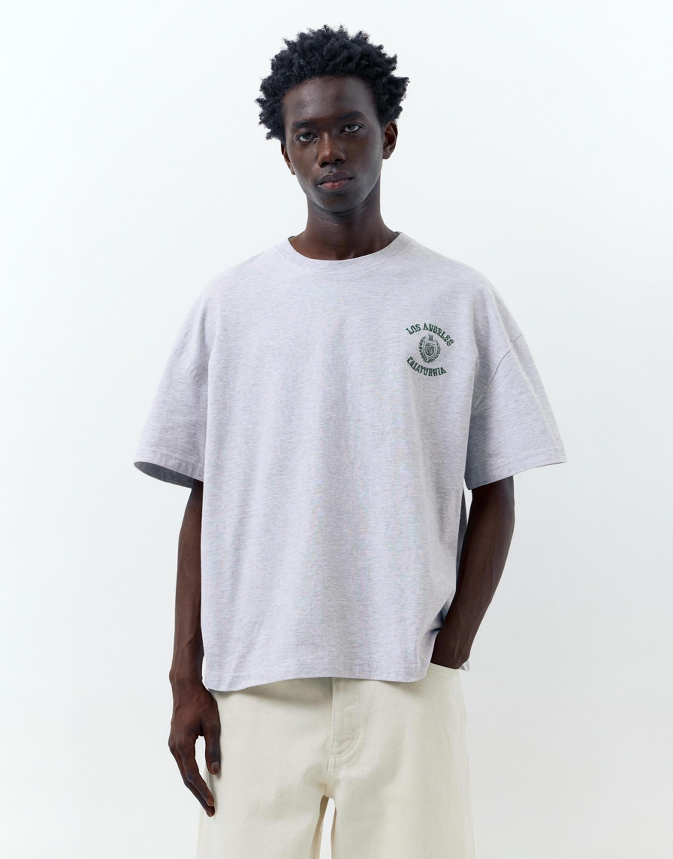 Los Angeles işlemeli t-shirt - Görsel 9