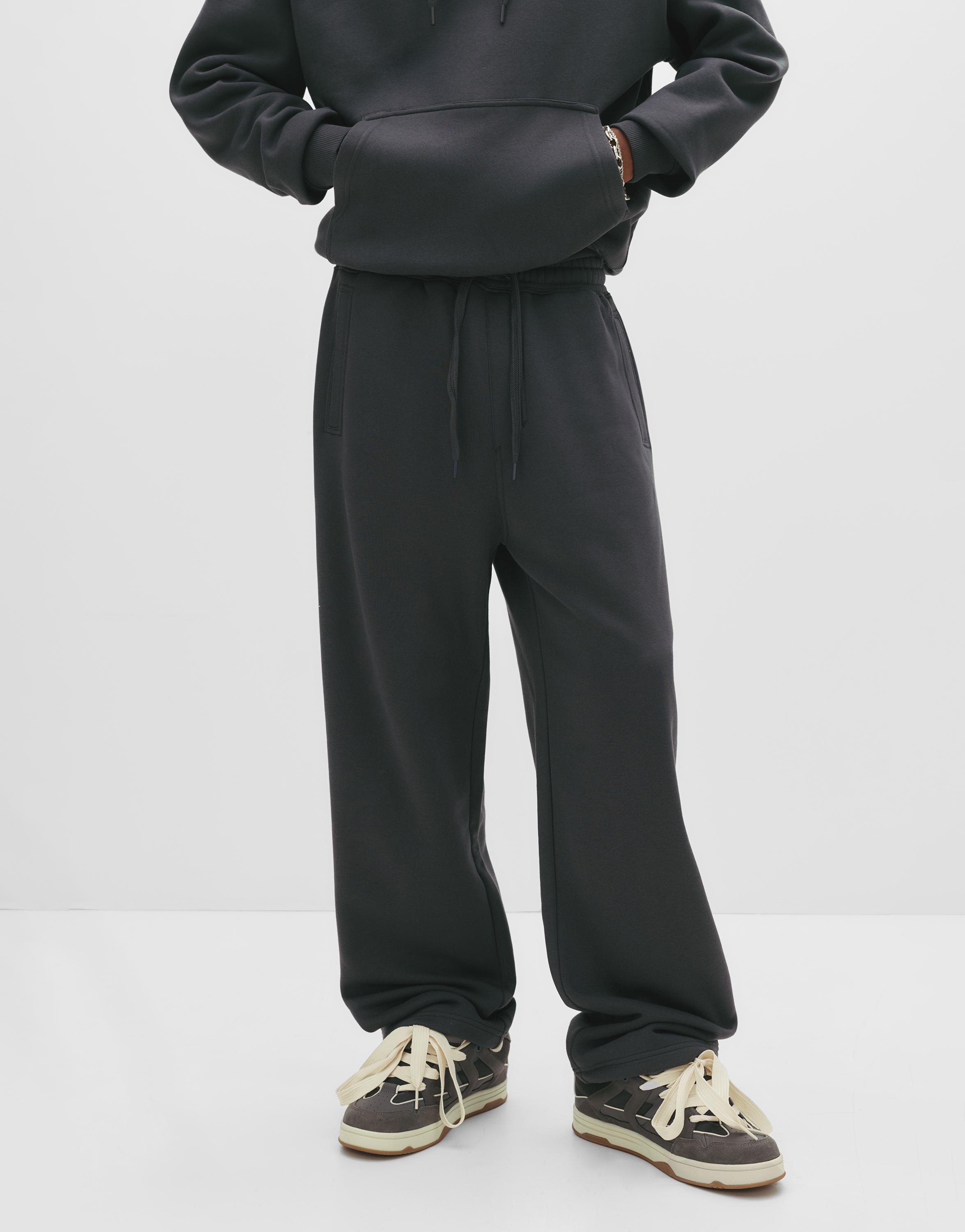 Basic baggy tracksuit bottoms — Anthracite grey