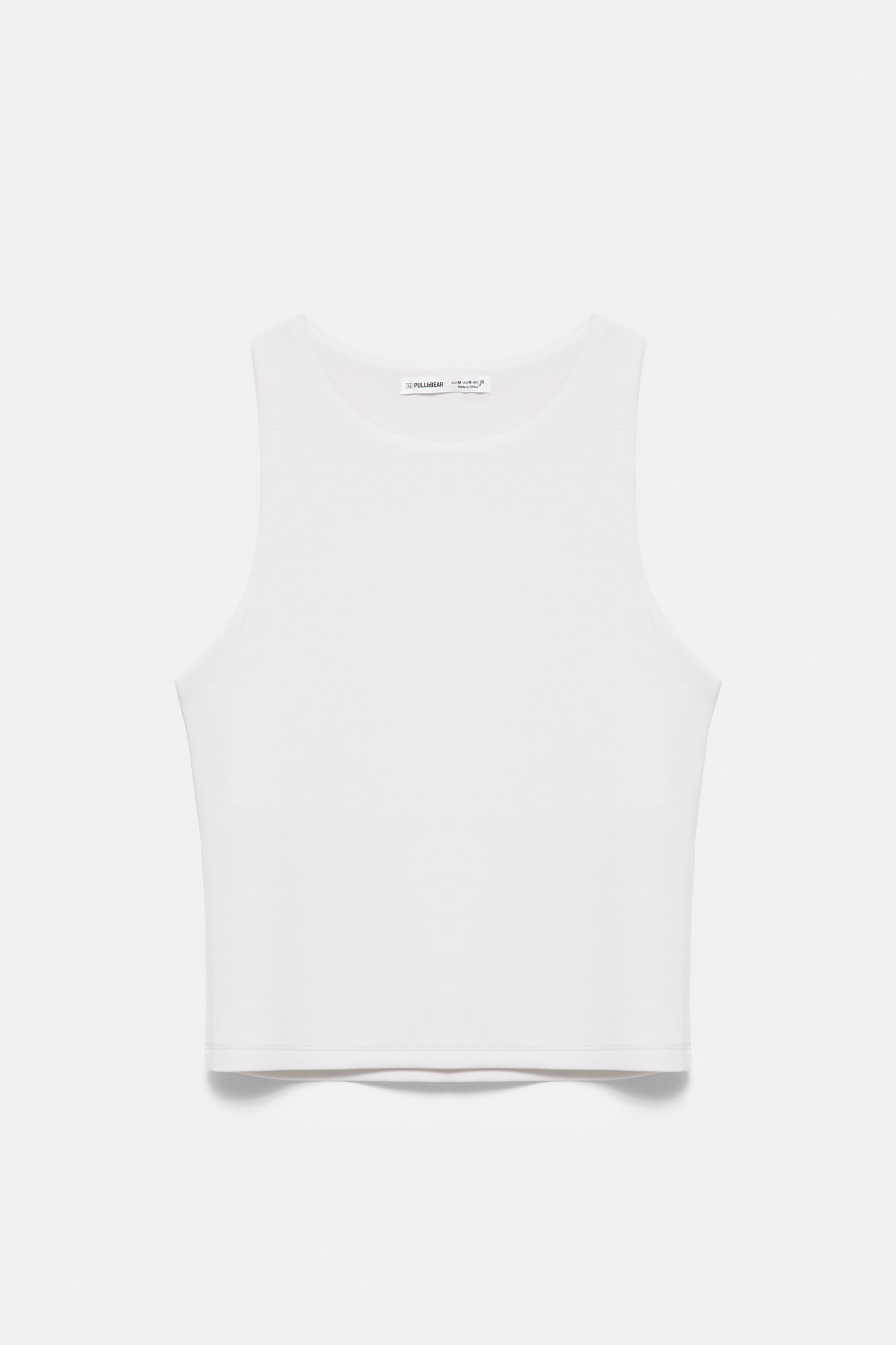 Soft-touch tank top — Ecru