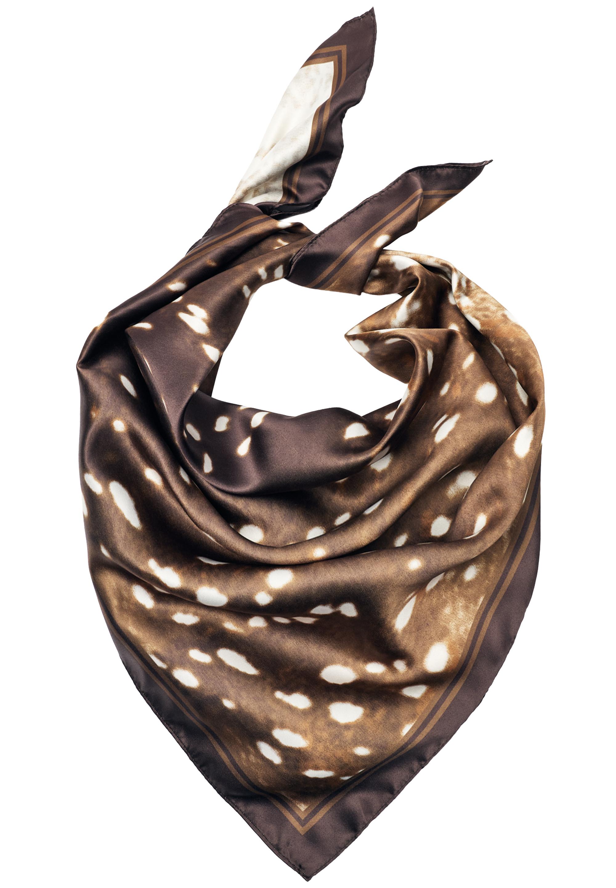 Saten yüzeyli geyik desenli bandana - Görsel 4