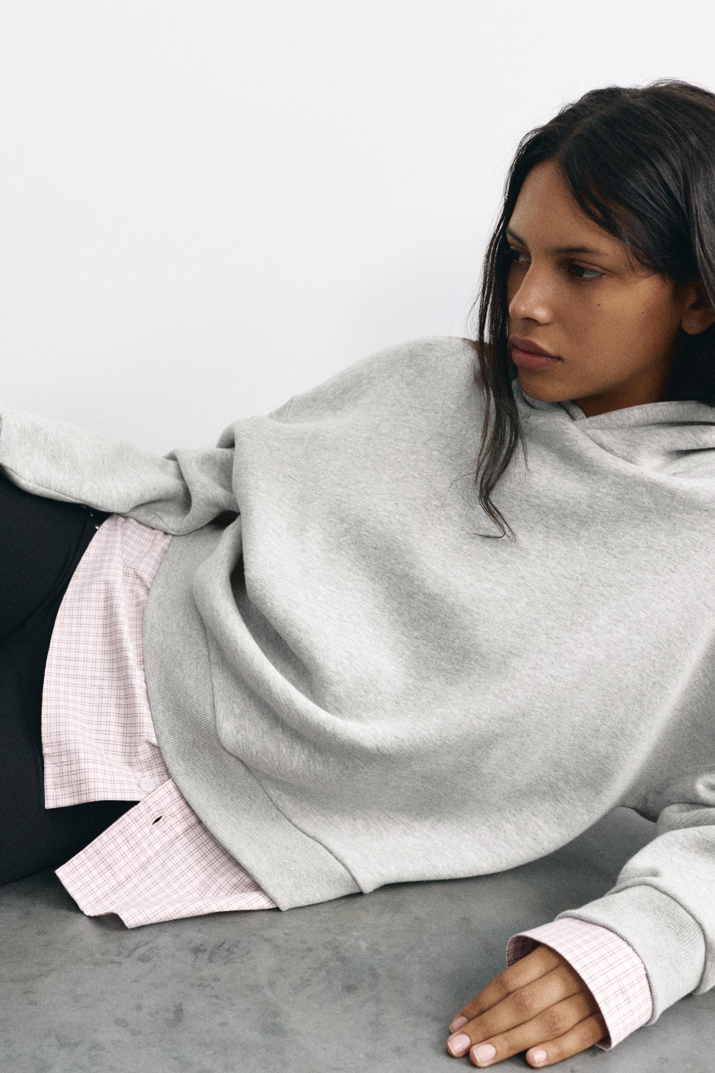 Combined hoodie — Grey marl