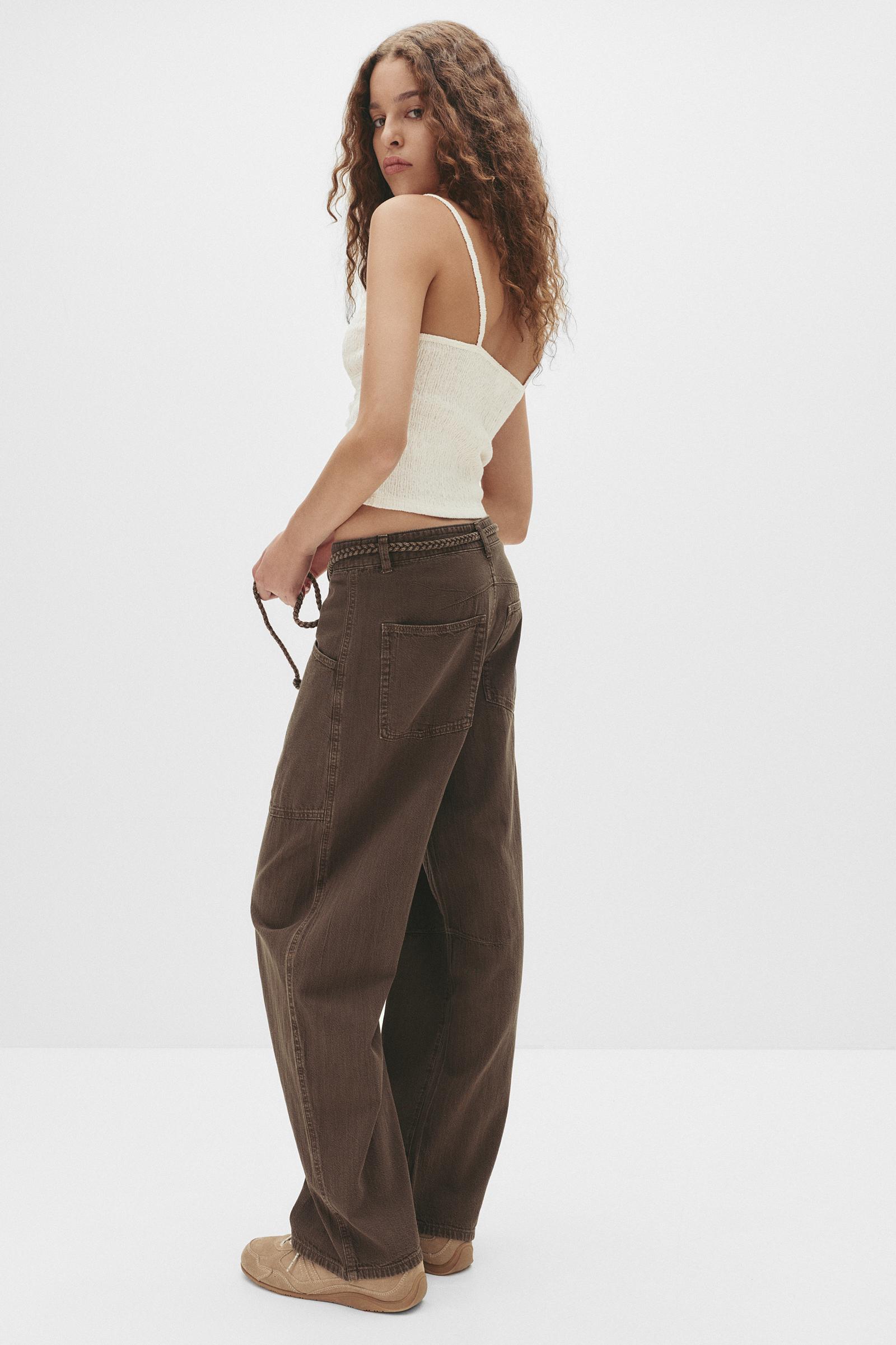 Trousers Pull And Bear Pantaloni In Vinile River Island Pantaloni In Vinile  Asos Boxe Abbigliamento Mma Leone