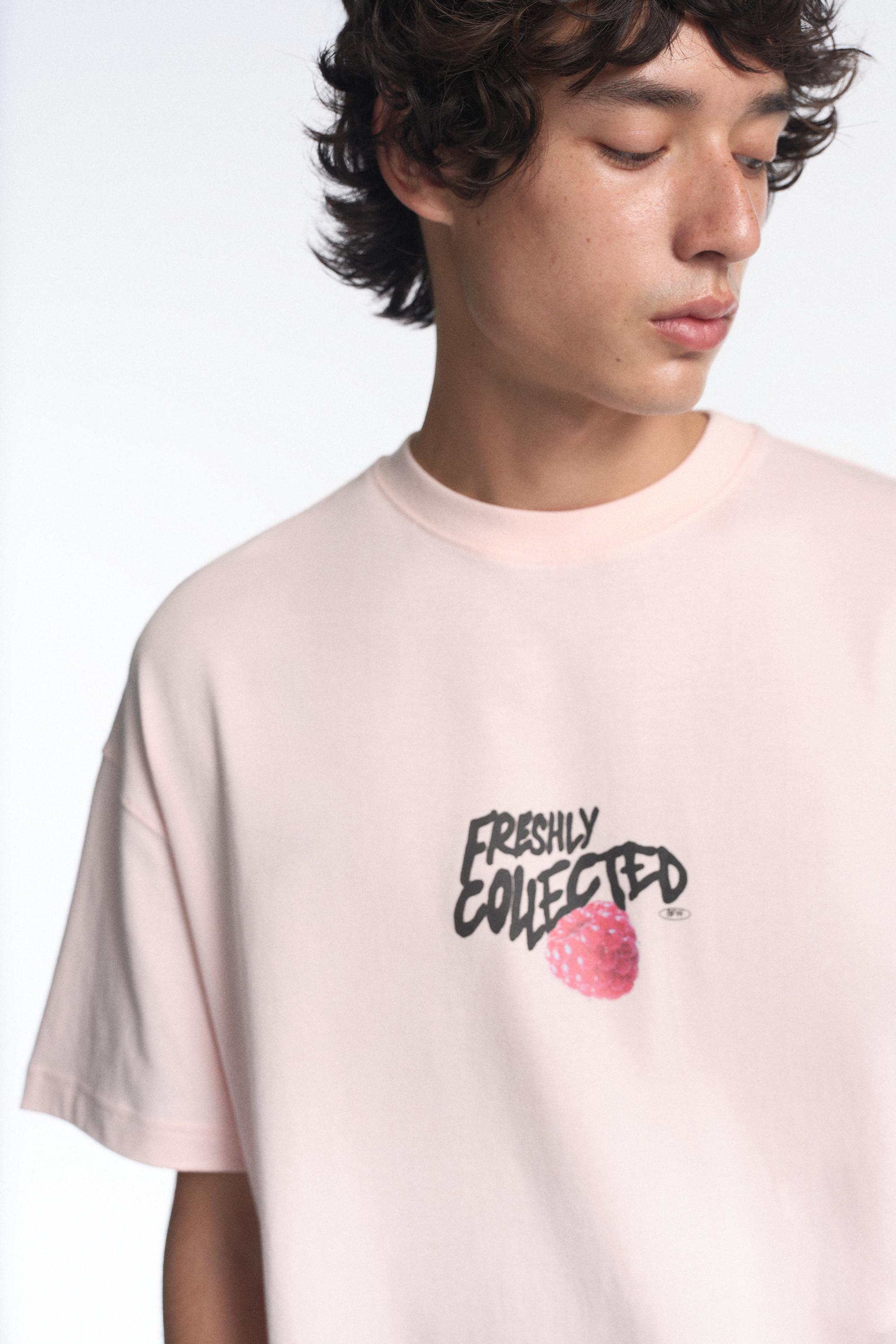 STWD graphic T-shirt — Pastel pink