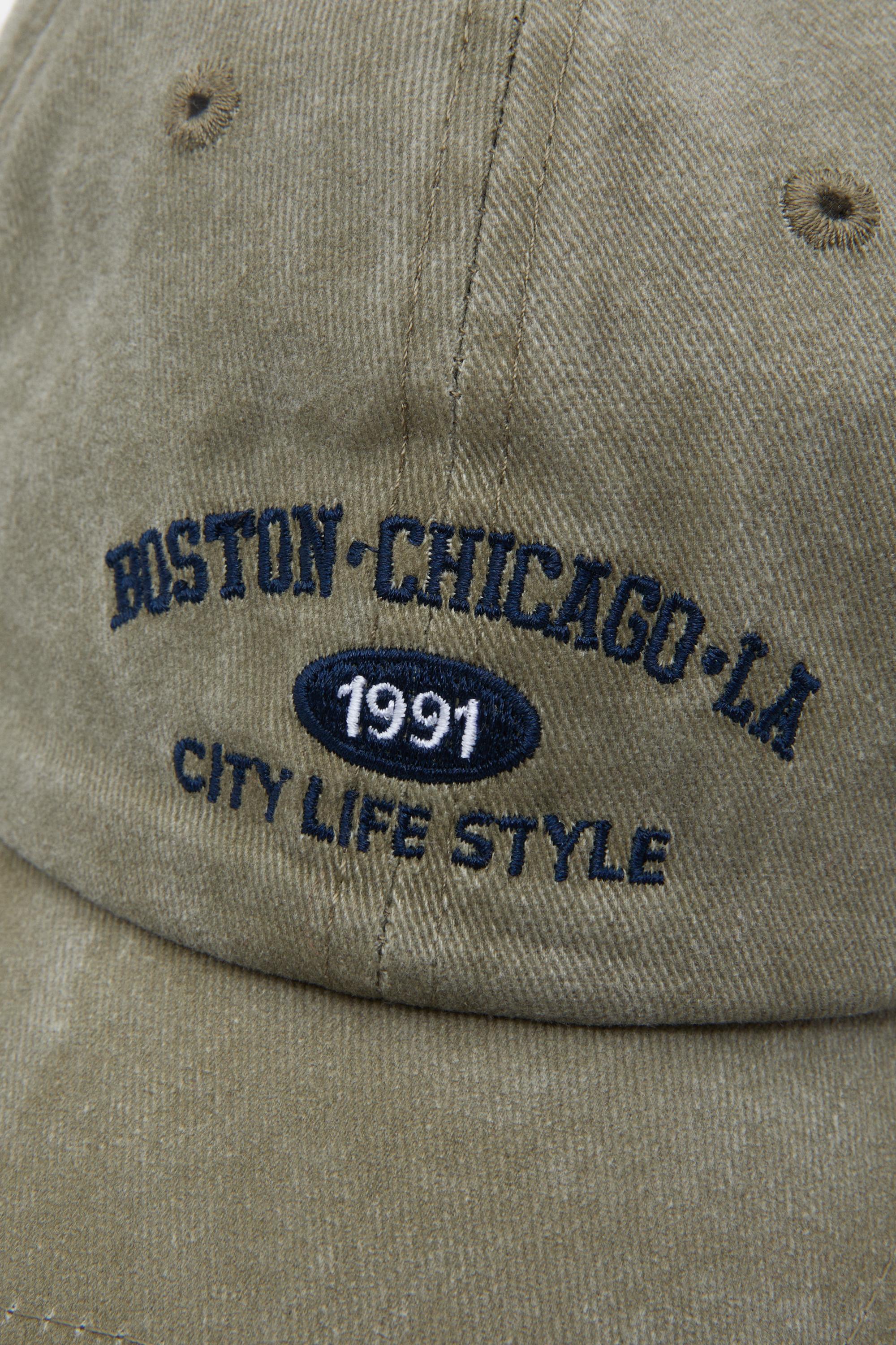 Boston işlemeli şapka - Görsel 7