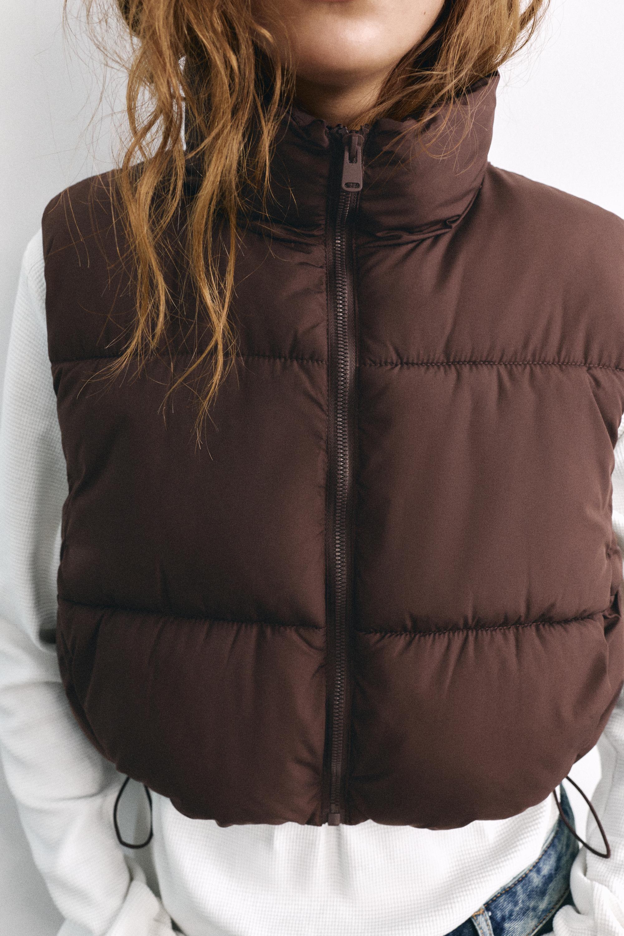 Padded gilet — Brown