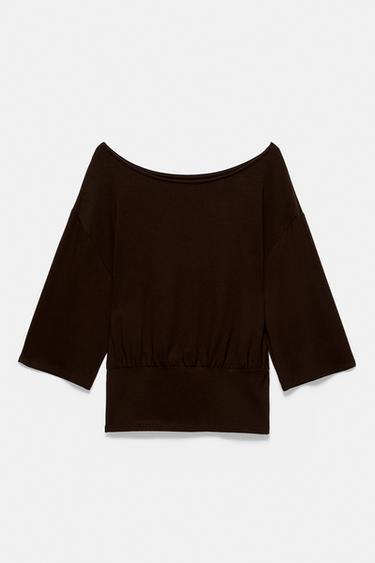 Waistband top — Brown 5