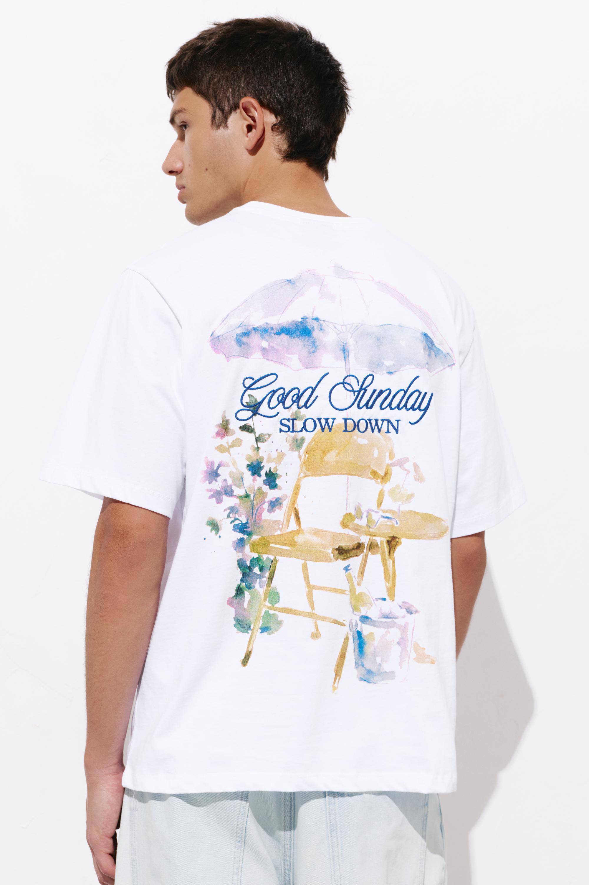 Good Sunday graphic T-shirt — Off white