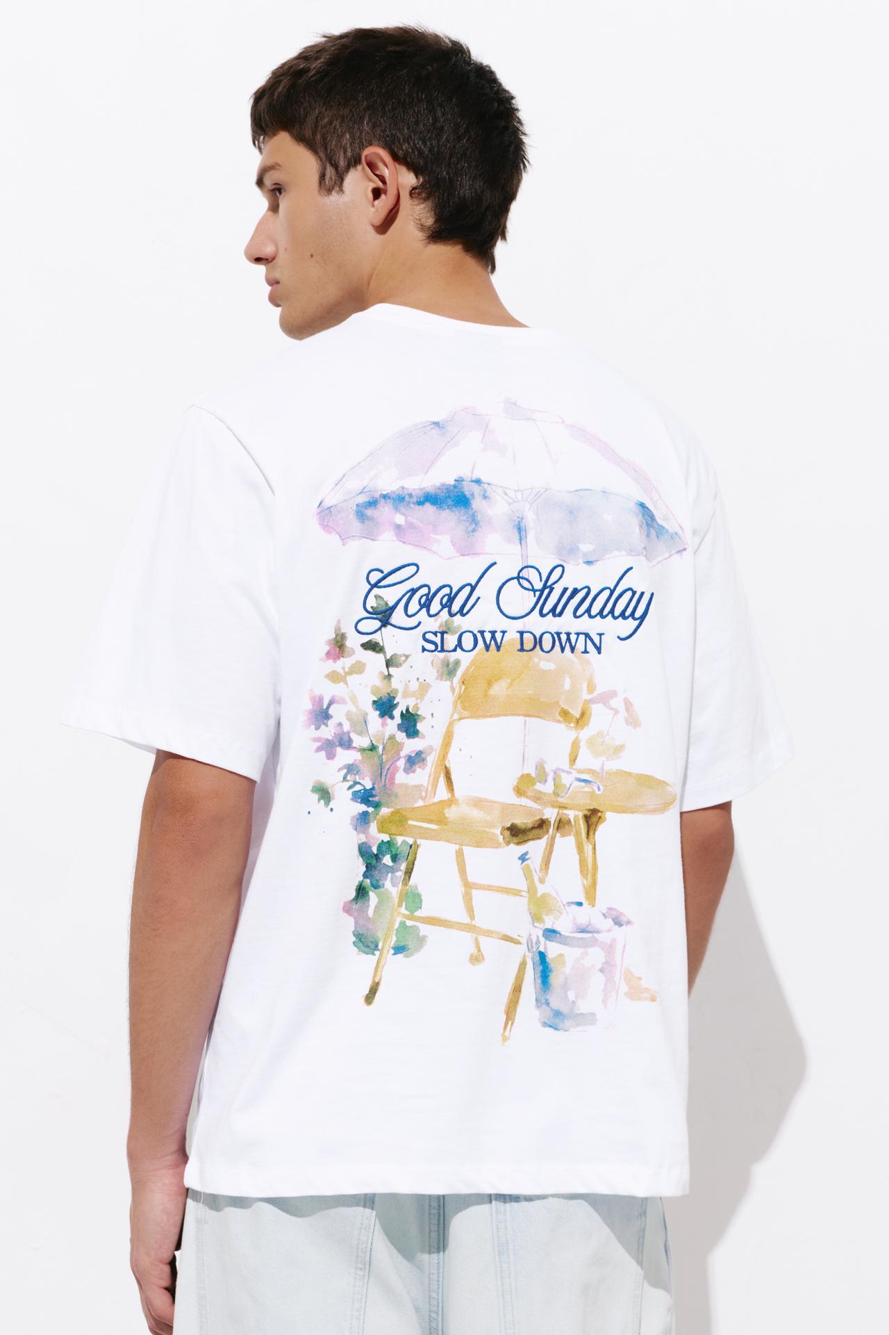Good Sunday graphic T-shirt — Off white
