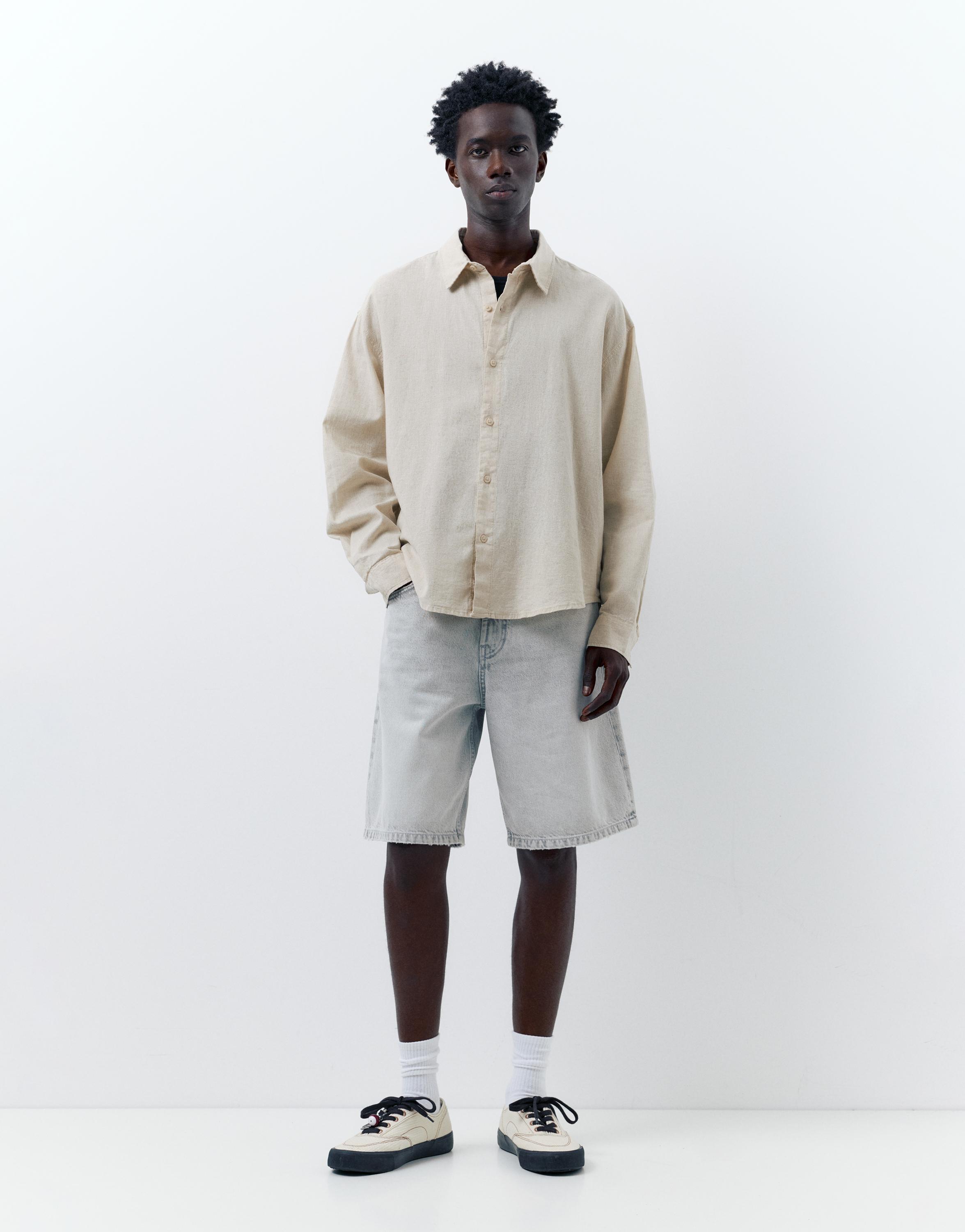 Ketenli gömlek - Görsel 26