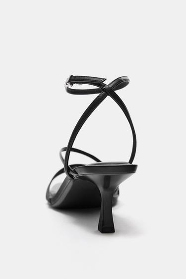 Strappy high-heel sandals — Black 4