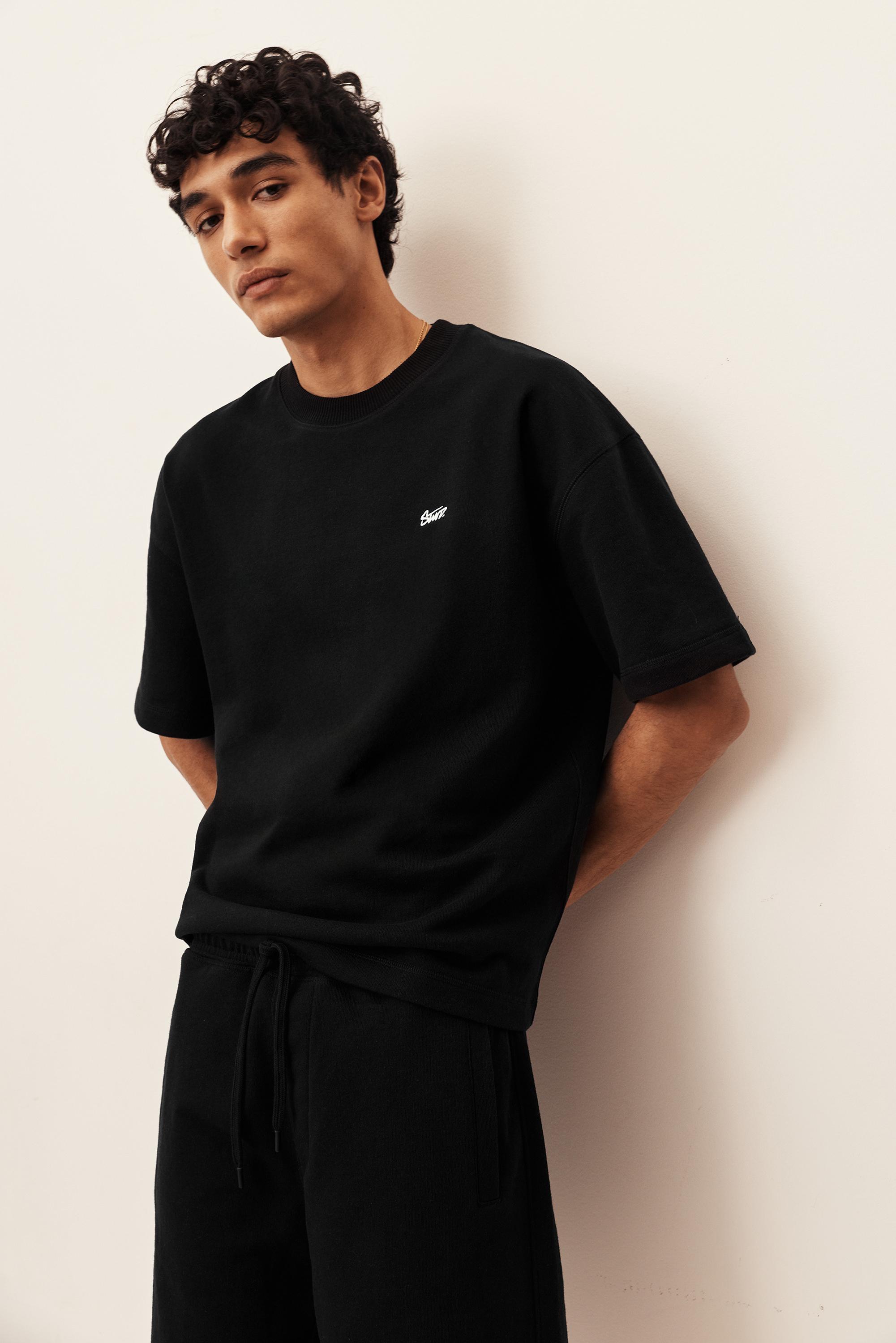 Short sleeve STWD sweatshirt — Black