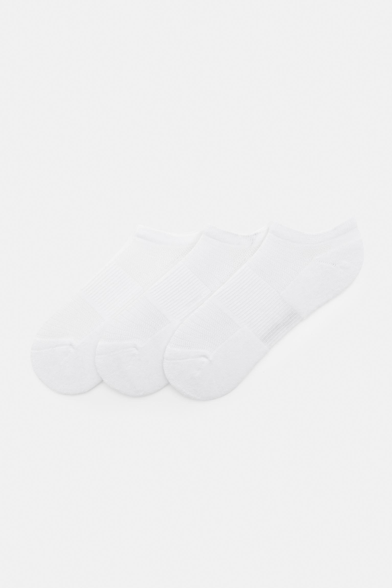 3er-Pack Kurze Weiße Socken