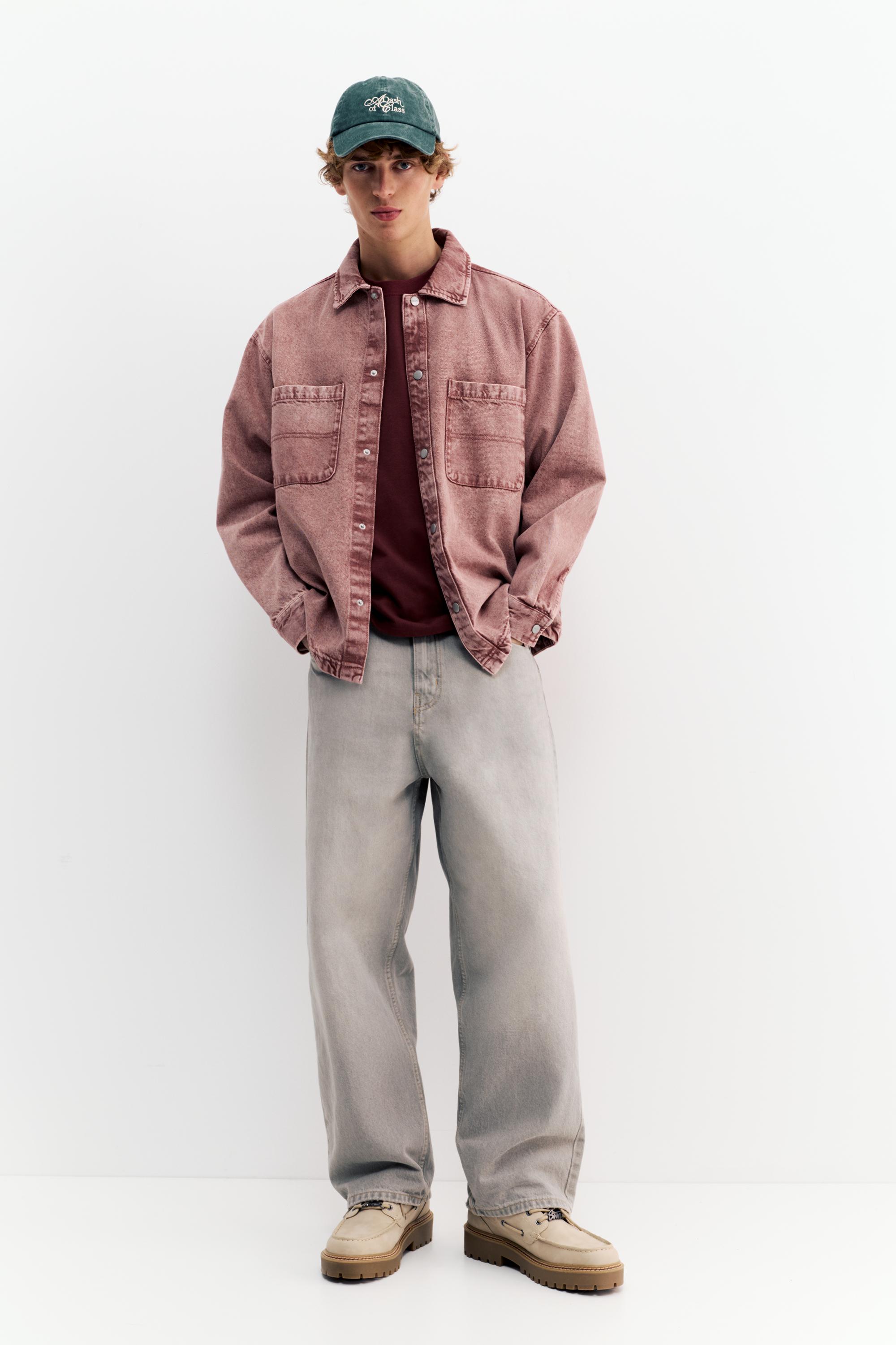 Soluk görünümlü jean gömlek - Görsel 26