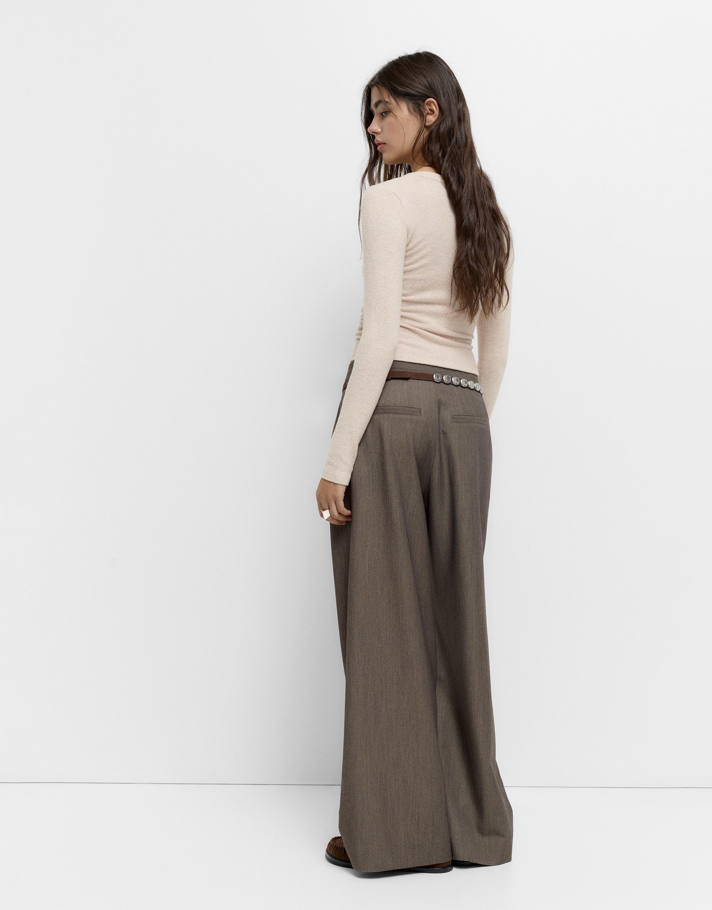 Büzgülü yumuşak dokulu tişört - Görsel 31