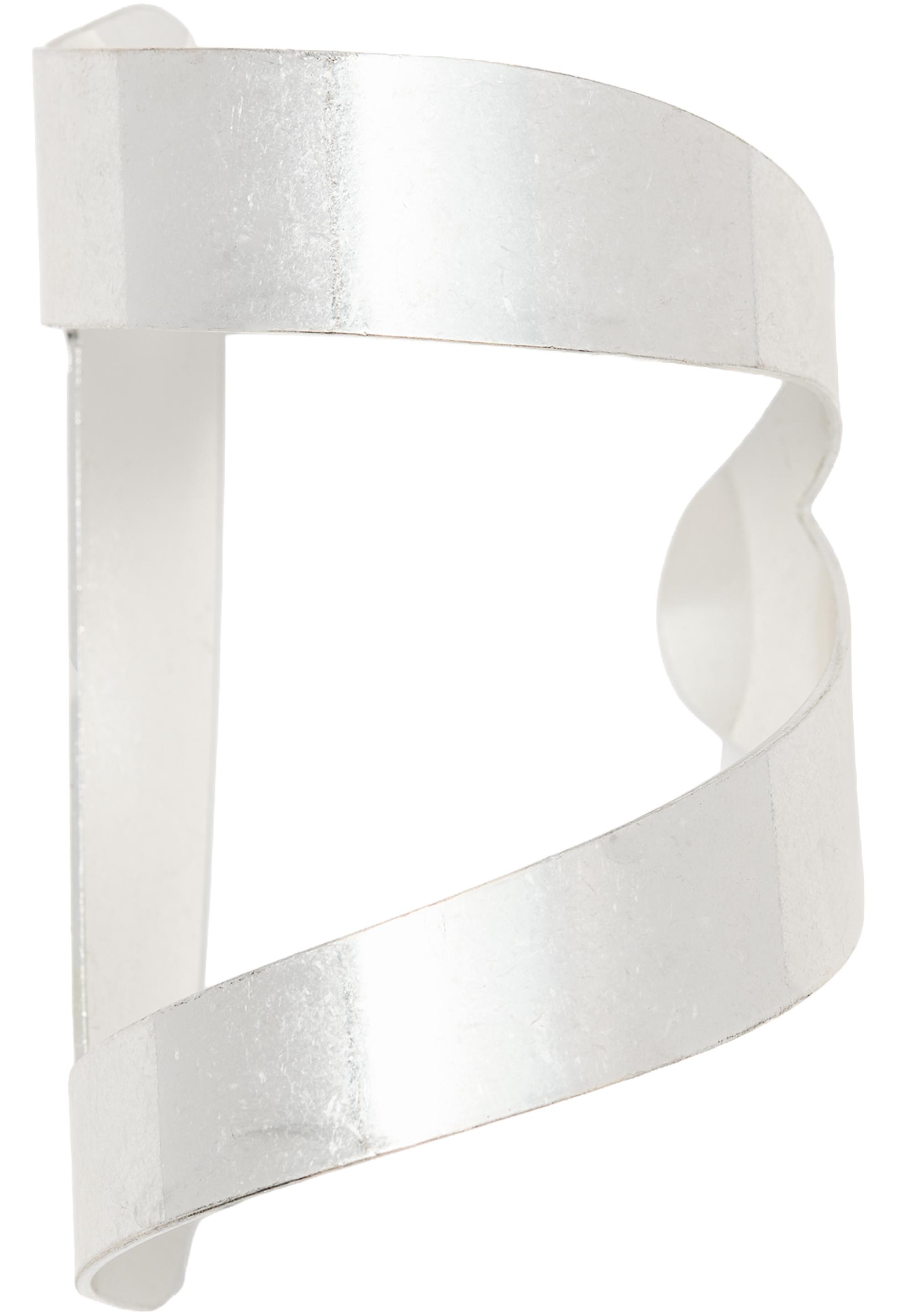 Curved arm cuff — Silver