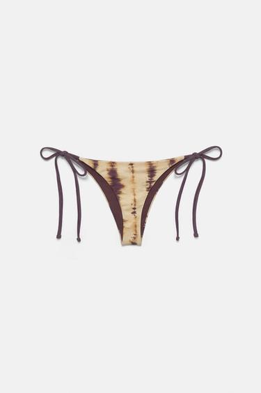 Tie-dye bikini bottoms with bows — Yellow 4