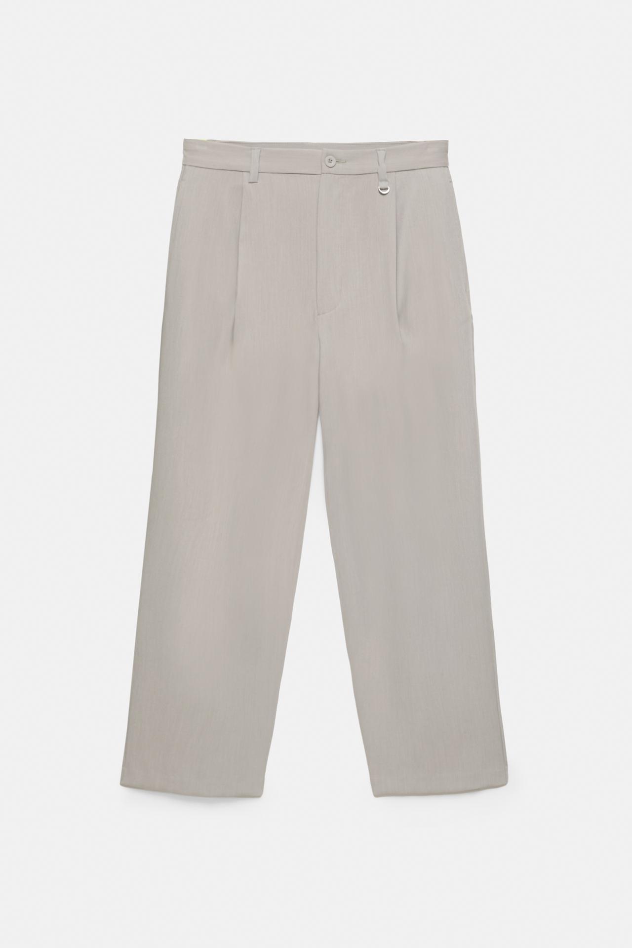 Tailored darted trousers — Stone