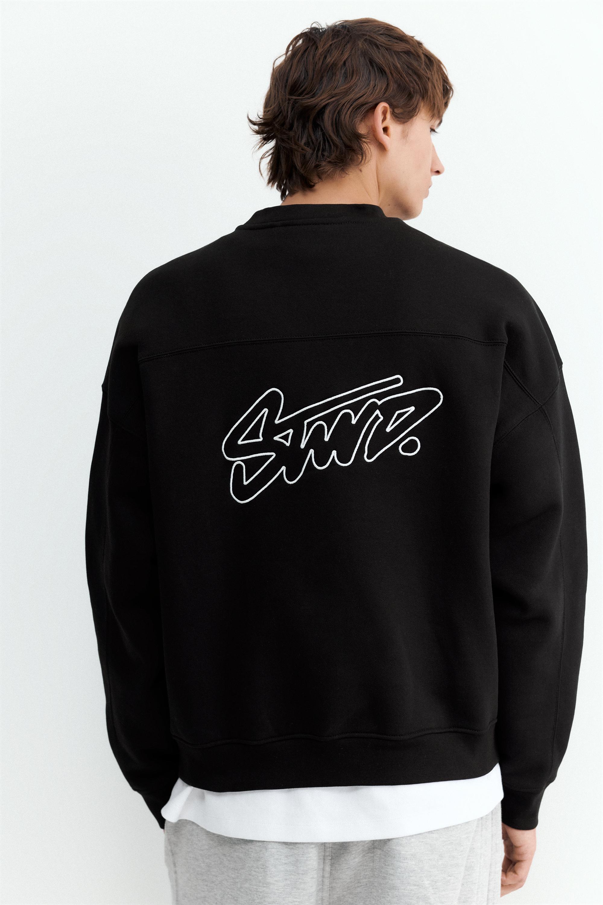 STWD boxy sweatshirt — Black