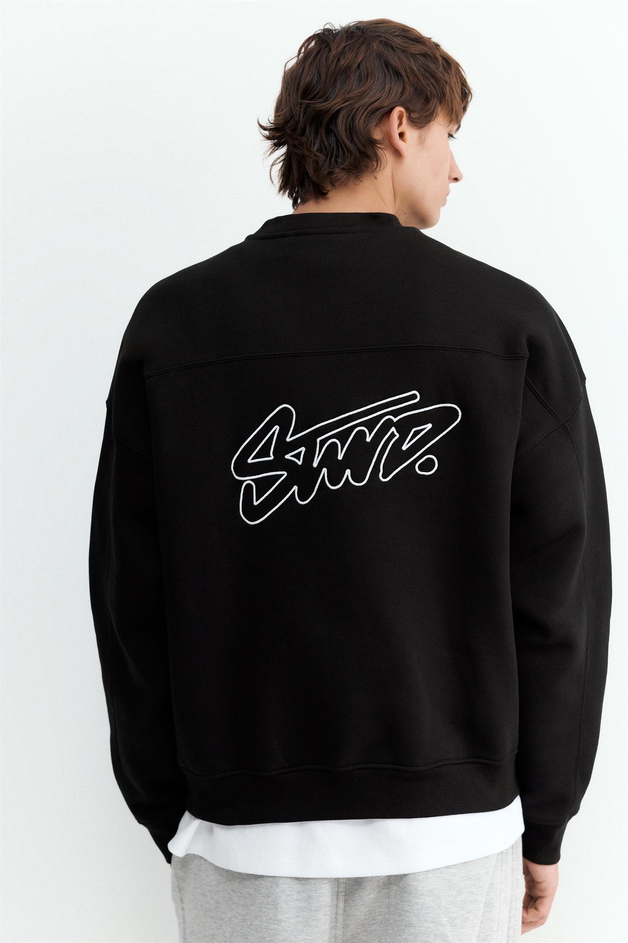 STWD boxy sweatshirt — Black