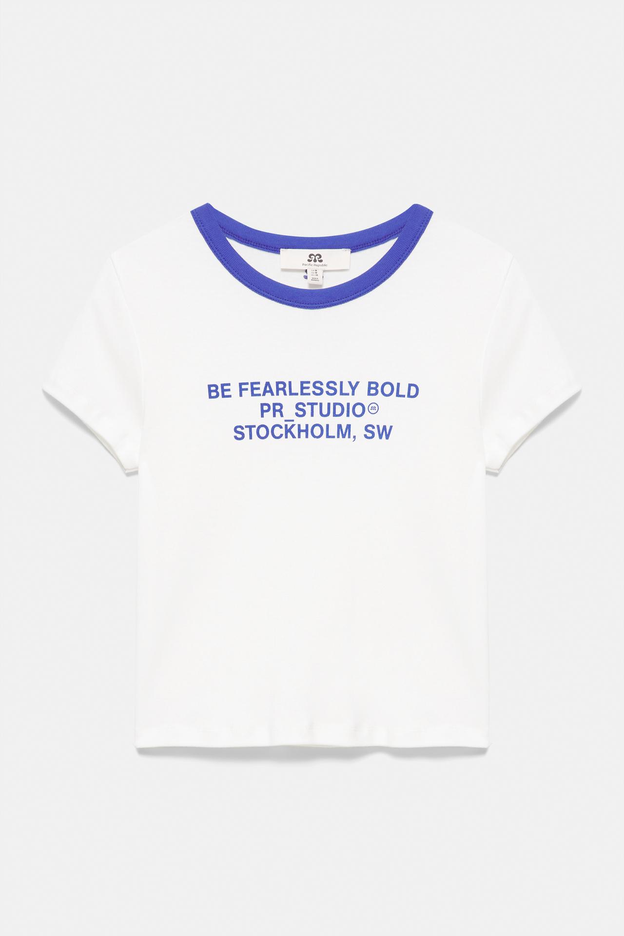 Ribbed T-shirt with slogan — Ice