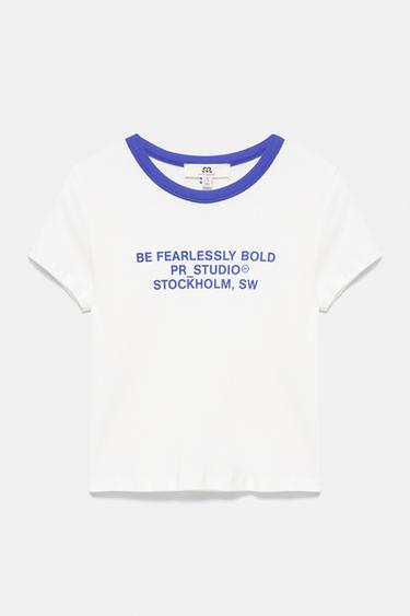Ribbed T-shirt with slogan — Ice 5
