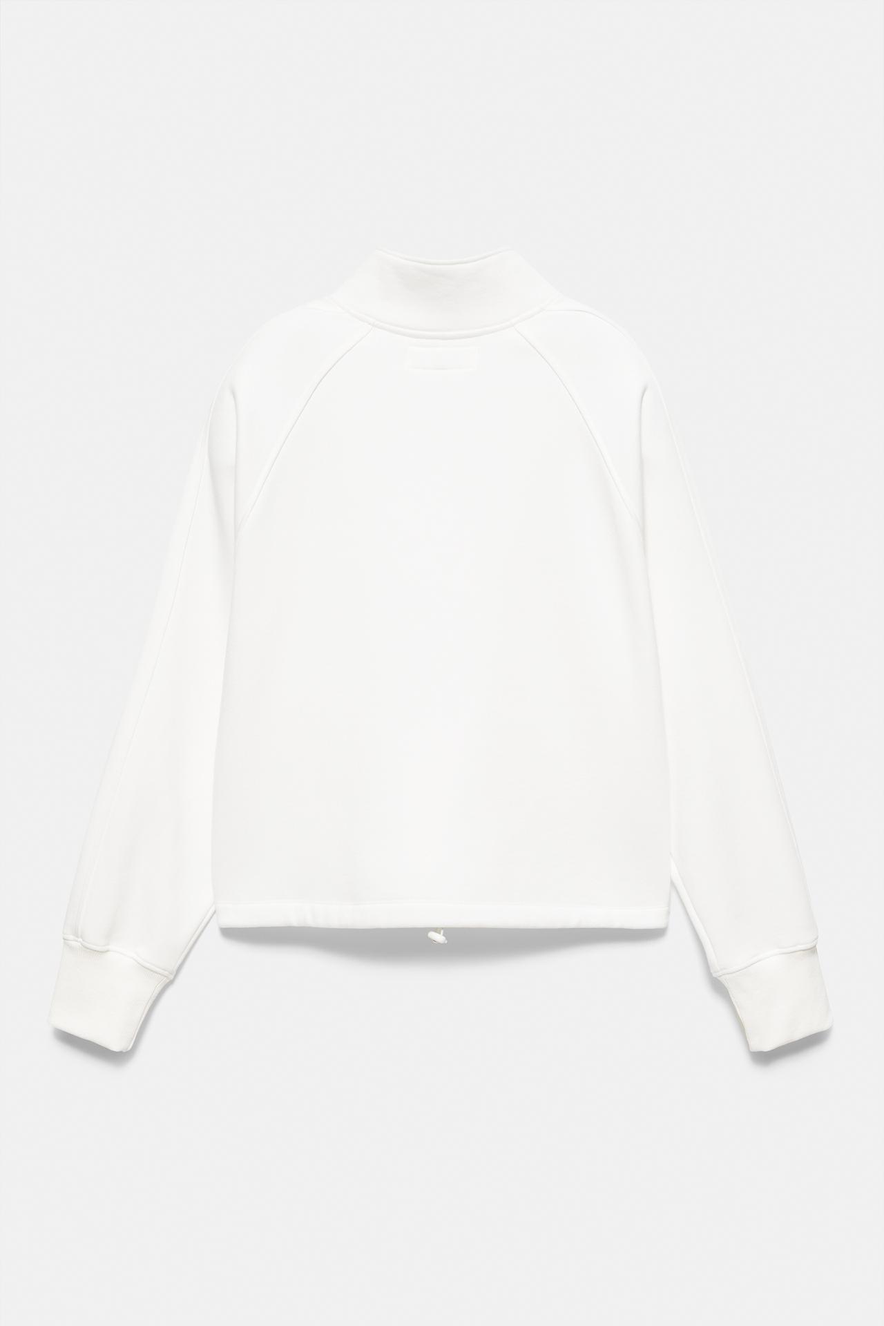 Graphic quarter-zip sweatshirt — Ice
