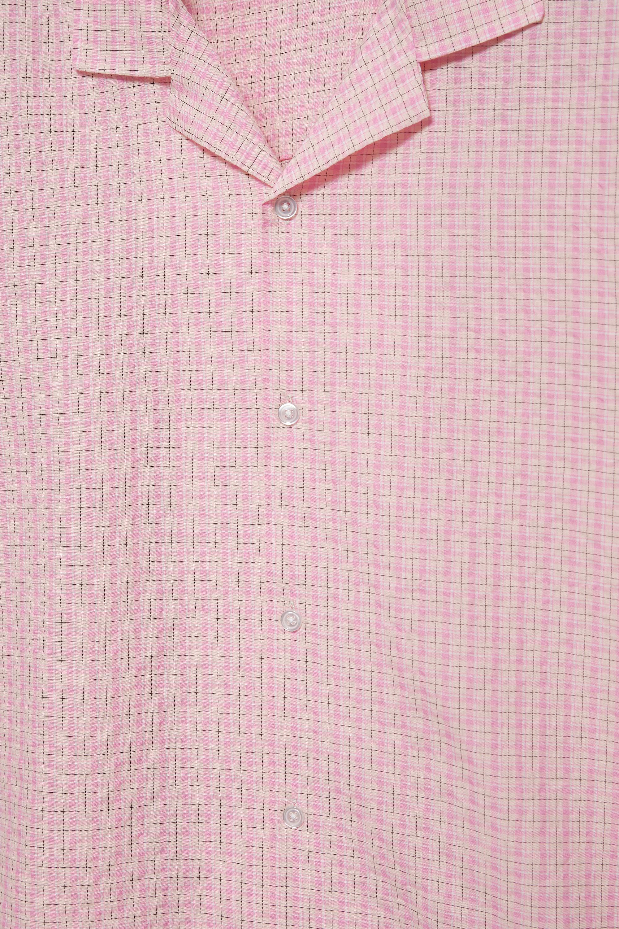 Short sleeve check shirt — Pink