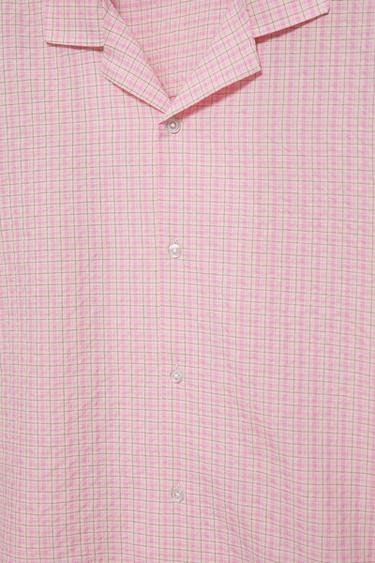 Short sleeve check shirt — Pink 9