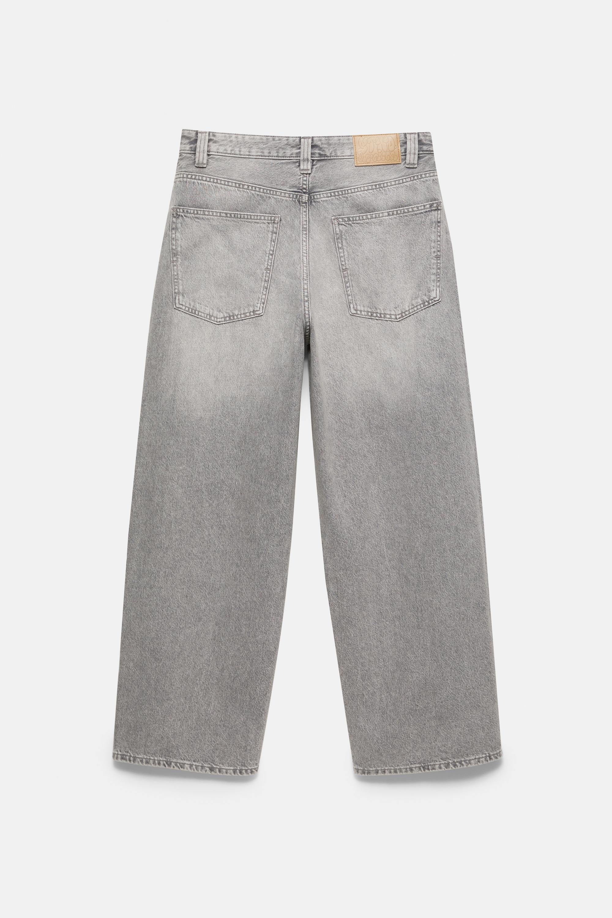 Relaxed baggy jeans — Pale grey