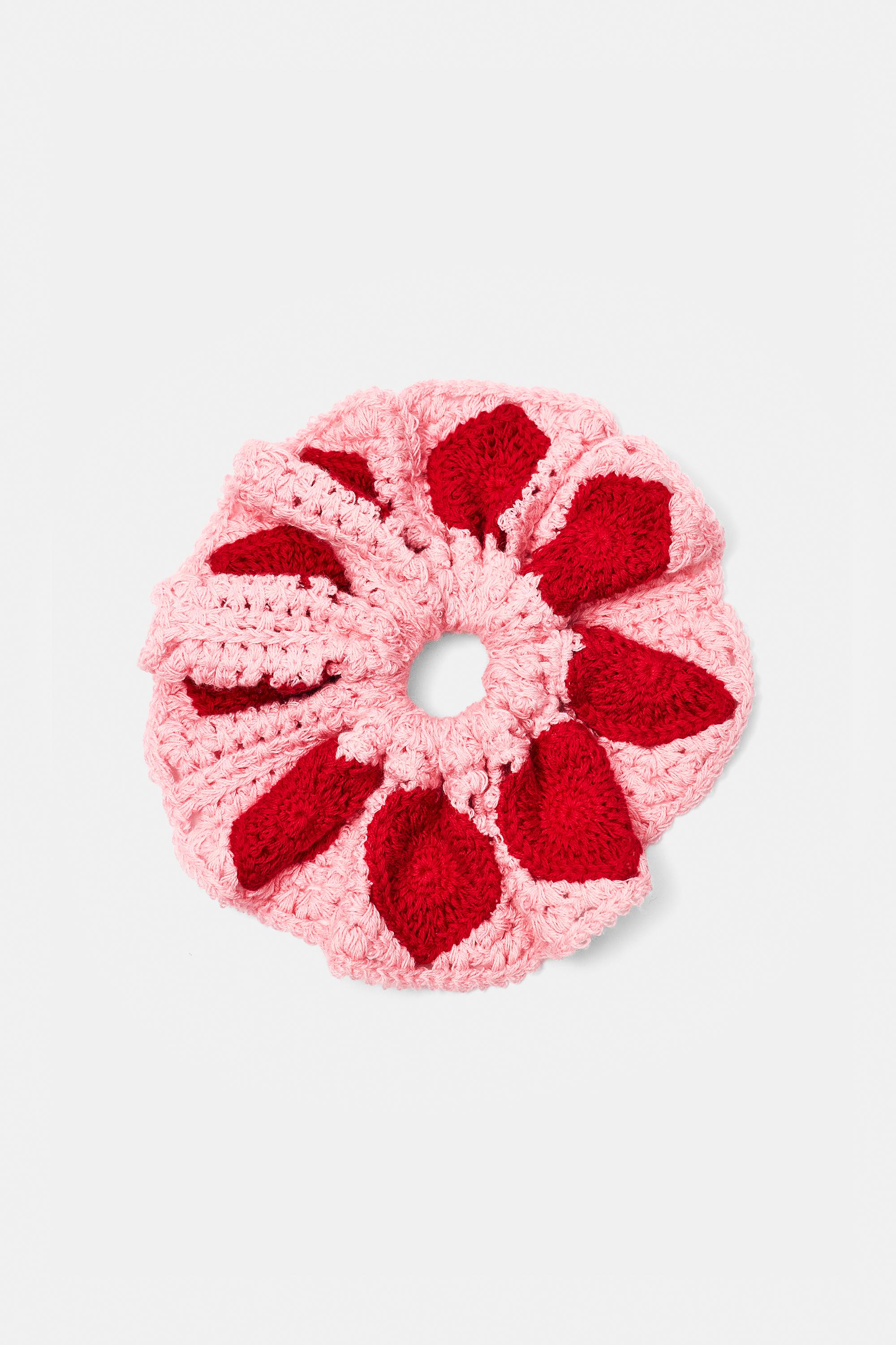 Elastico Per Capelli Crochet Cuori