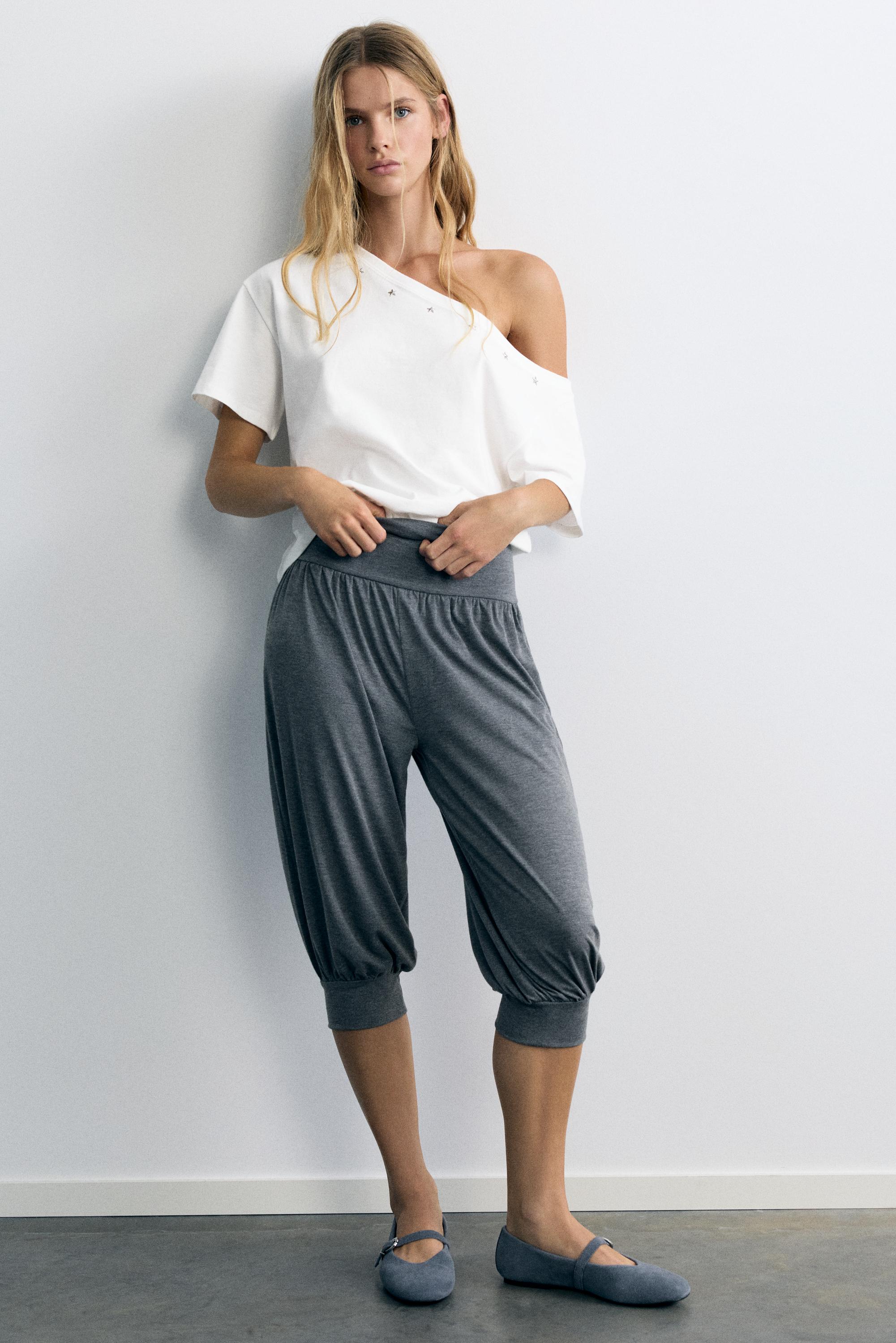 Asymmetric star T-shirt — White
