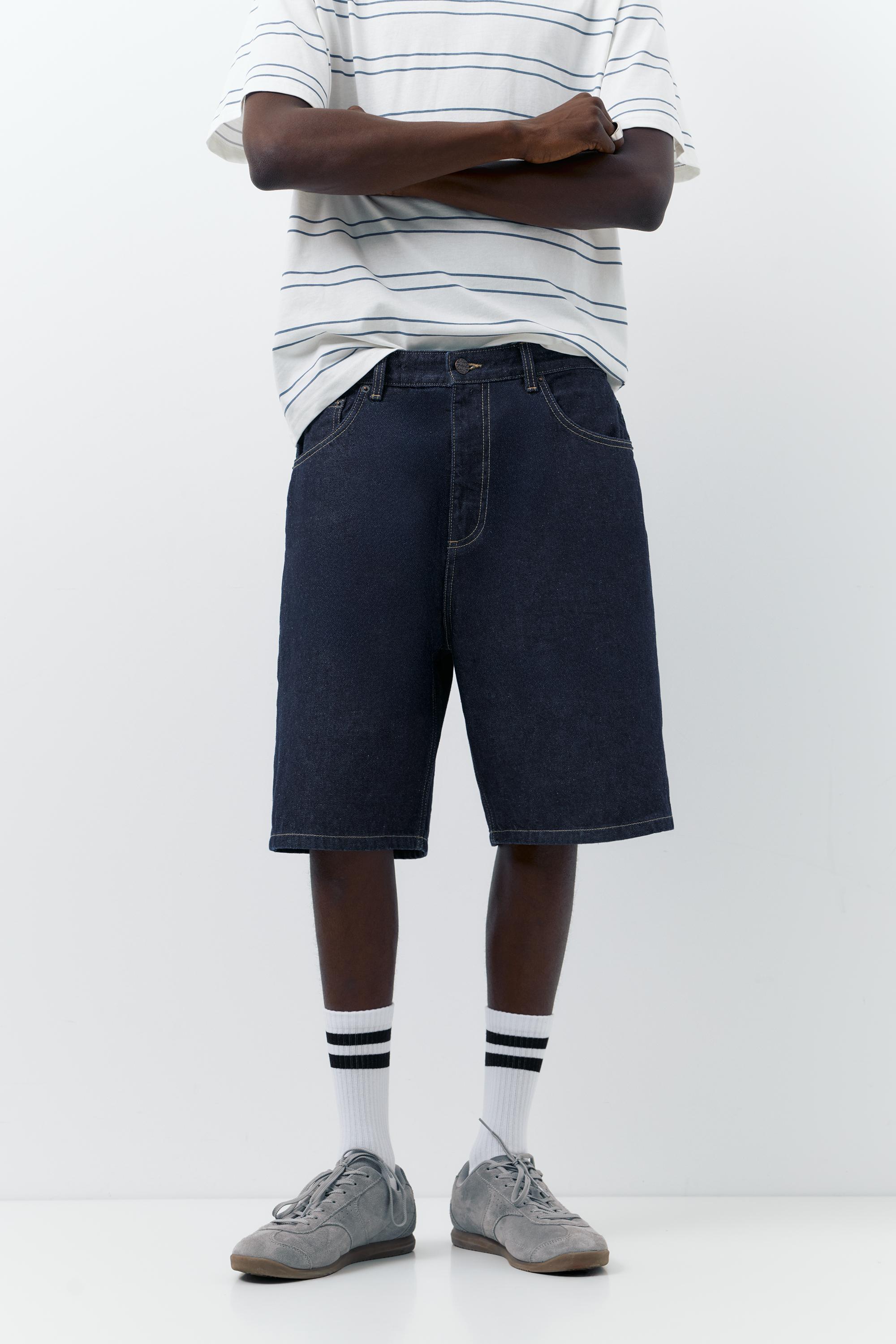 Baggy denim bermuda - Görsel 121