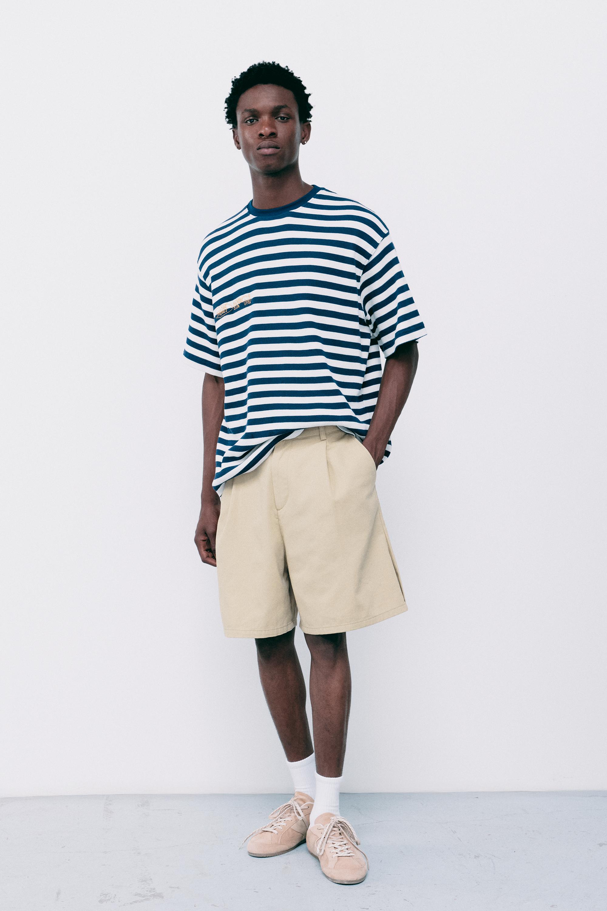 Darted Bermuda shorts — Beige