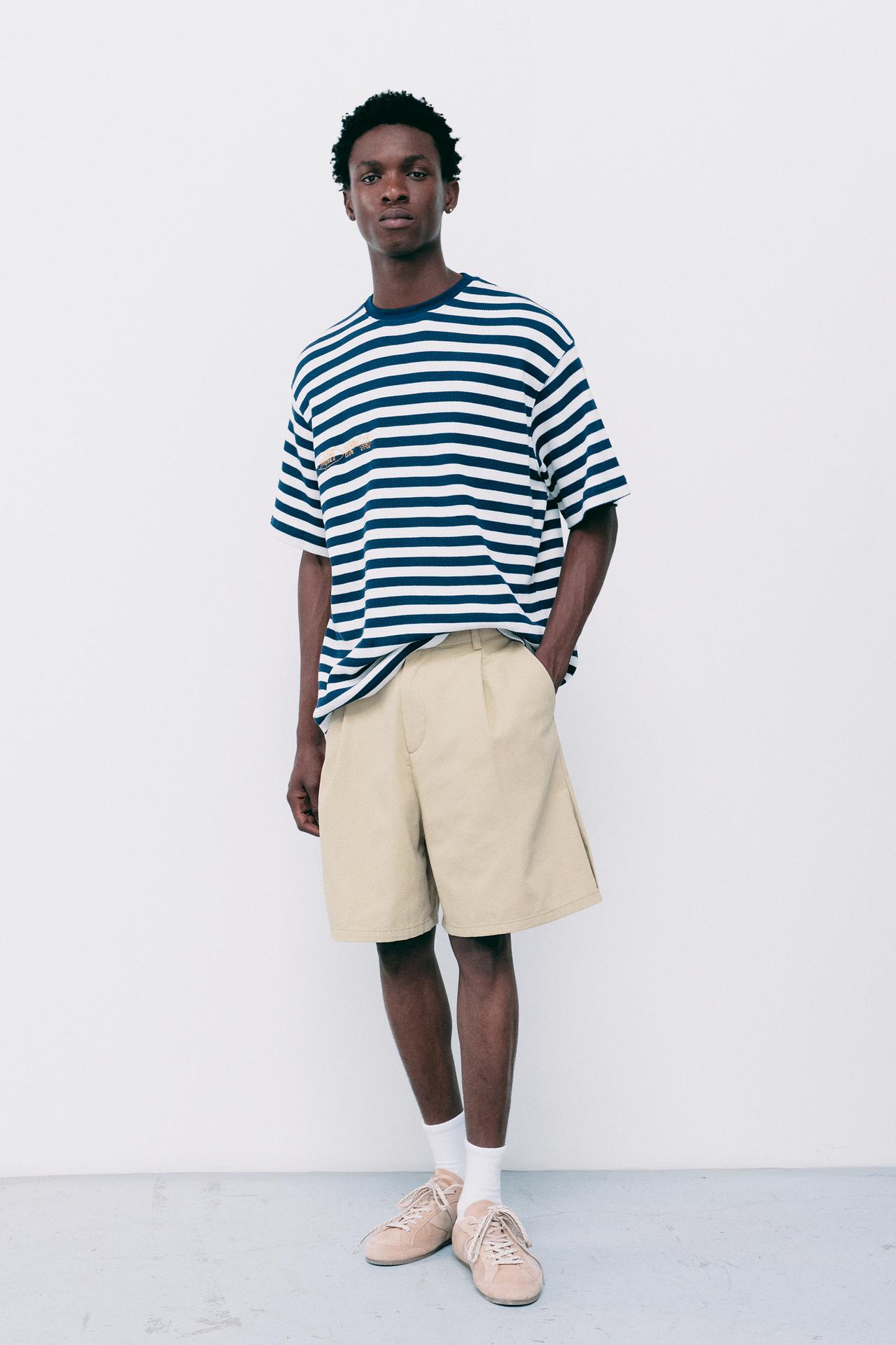 Darted Bermuda shorts — Beige