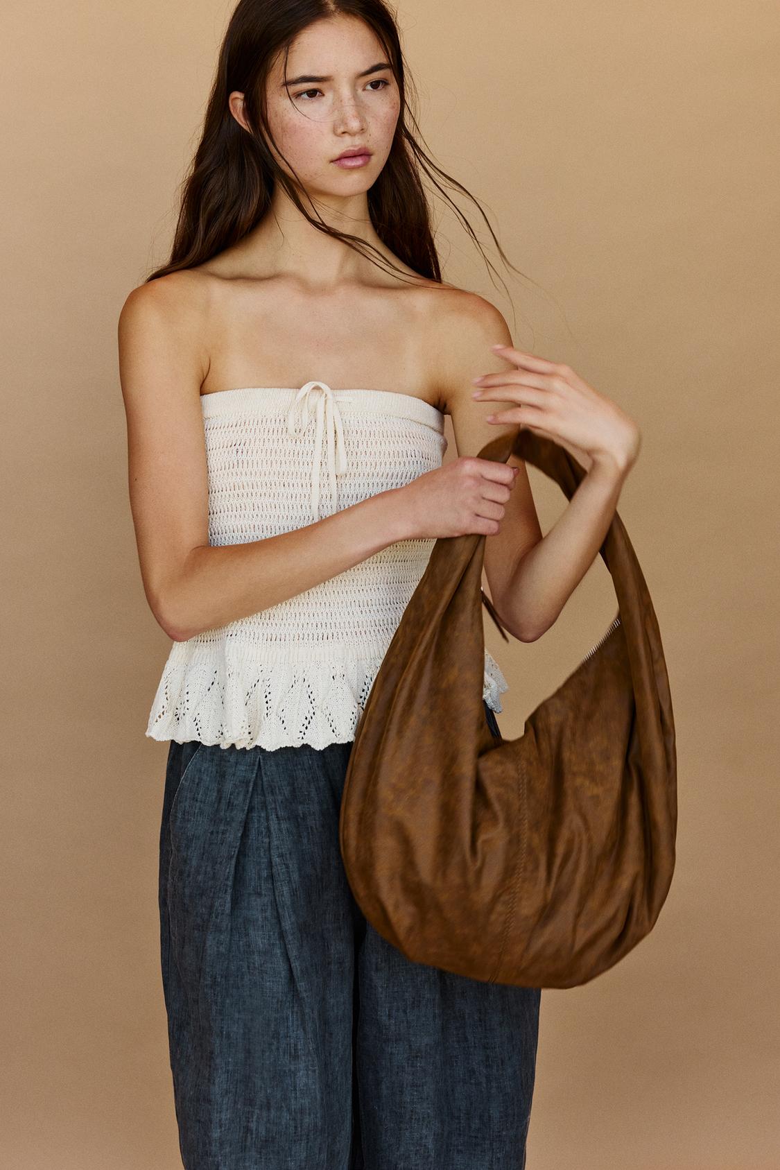 Bolso Shopper Bolso Rojo Pull And Bear Bolso Shopper Macramé