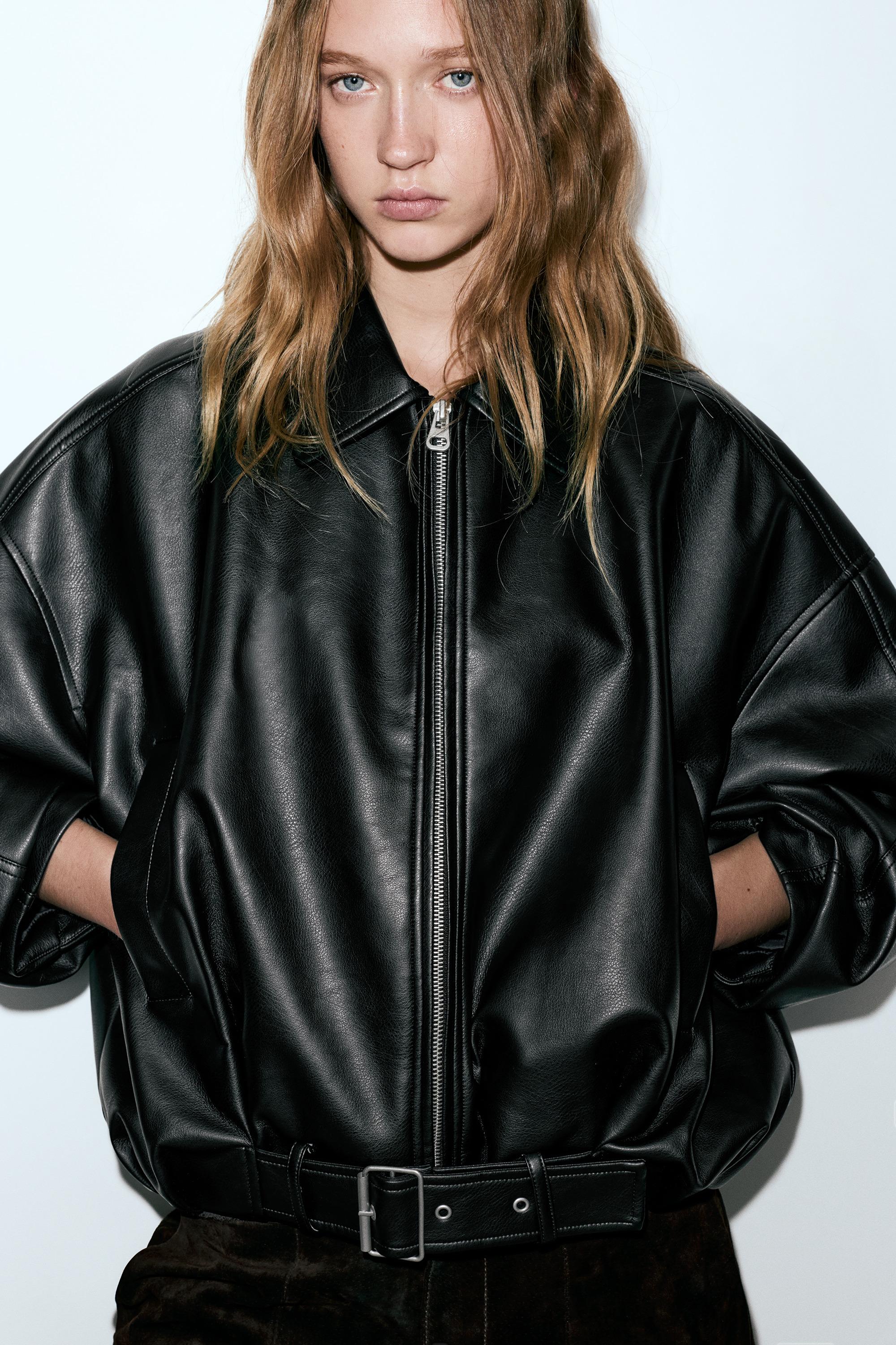 Suni deri balon ceket - Görsel 31