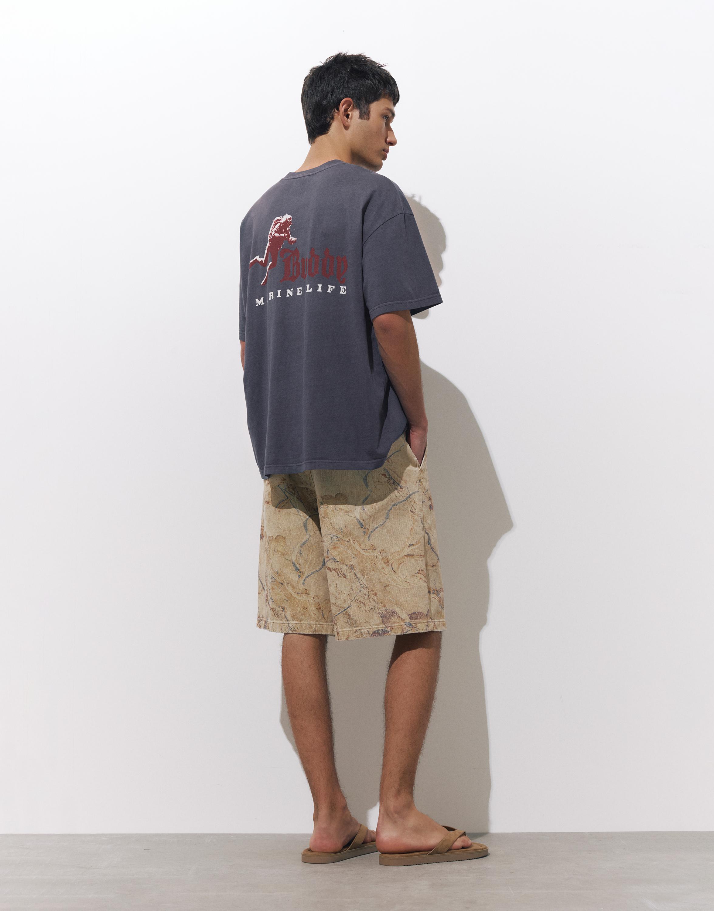 Dalış grafik baskılı t-shirt - Görsel 9