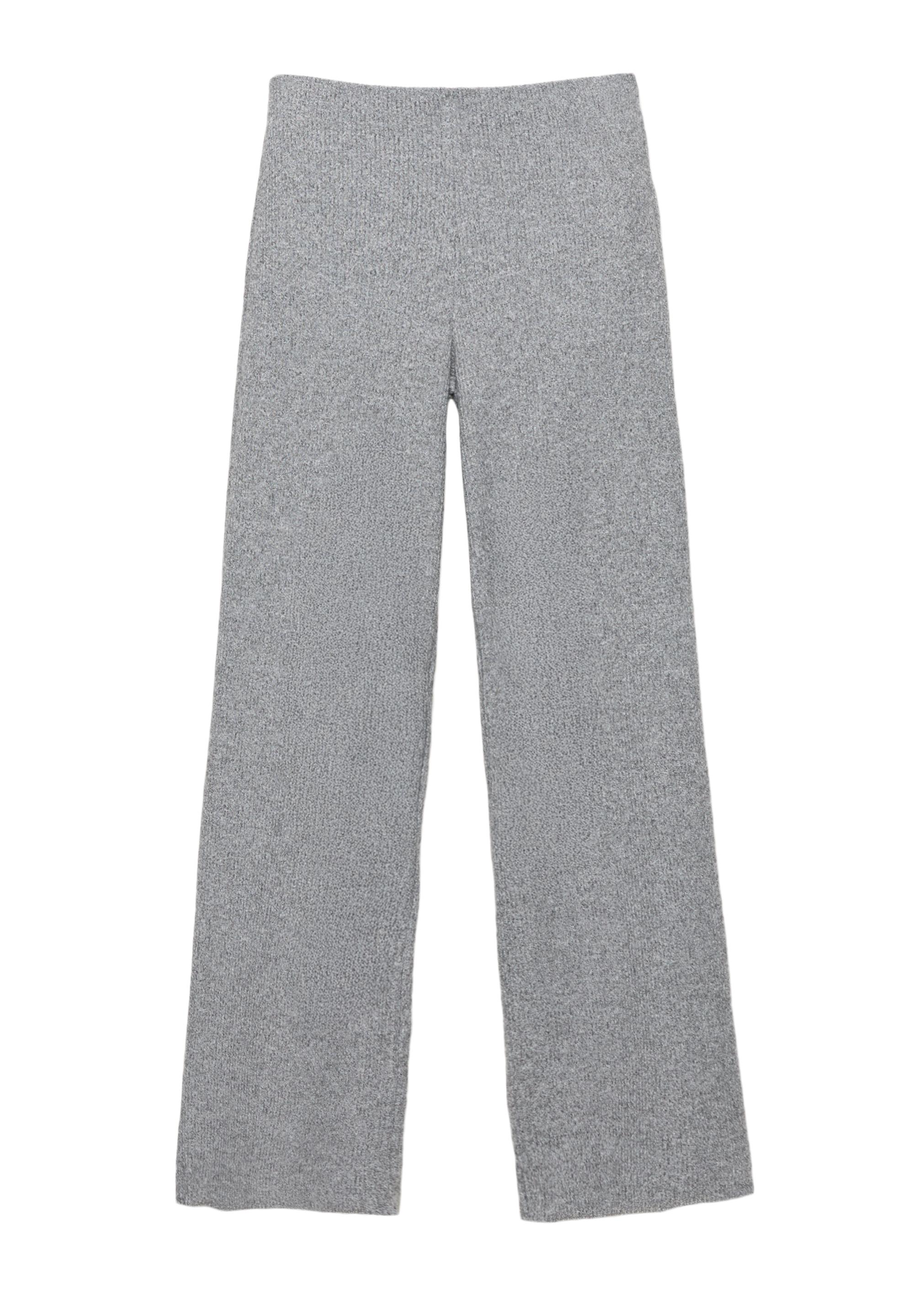 Soft touch straight fit trousers — Grey
