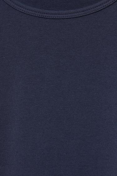 Fitted long sleeve T-shirt — Navy 7