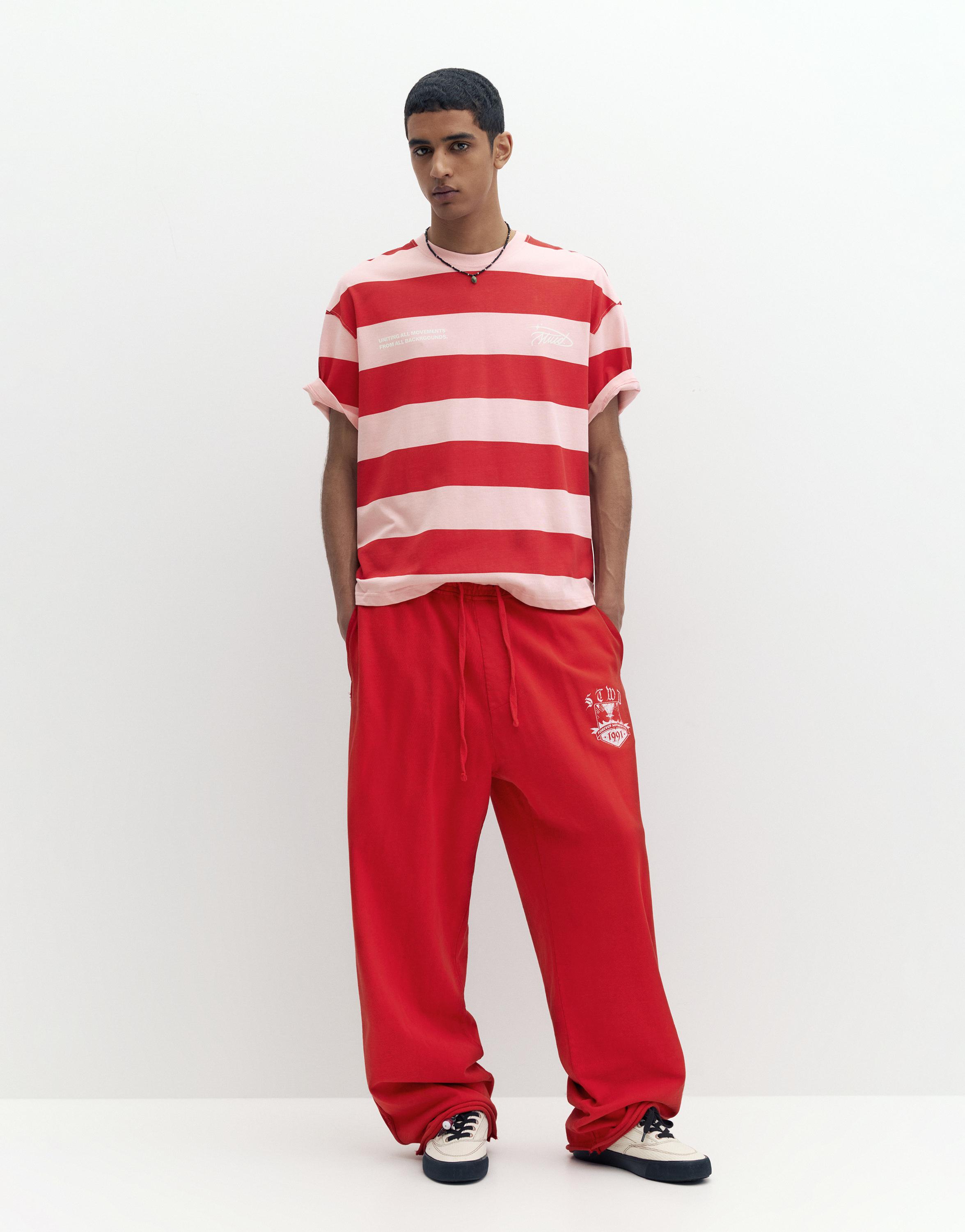 Kısa kollu çizgili tişört - Görsel 15