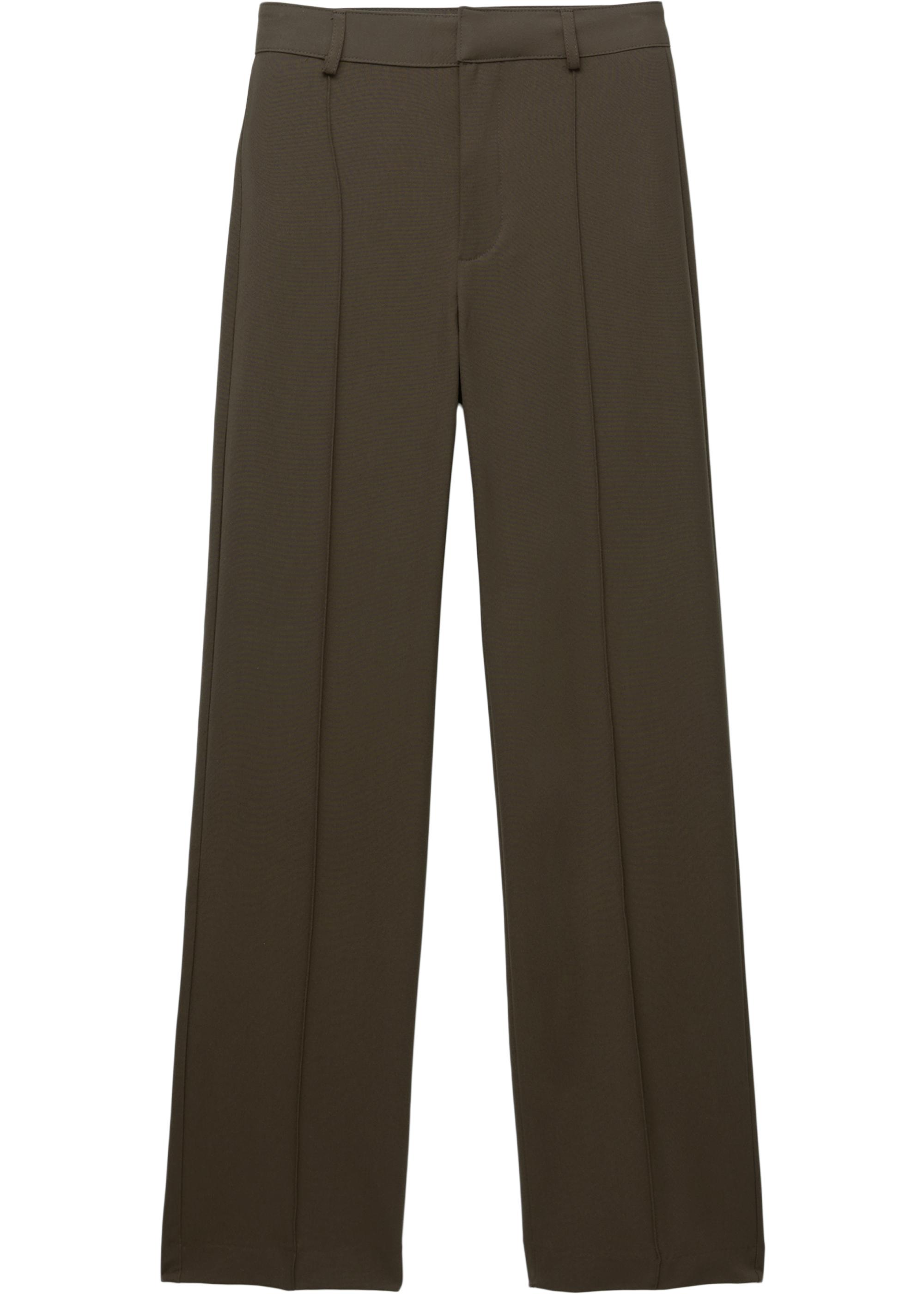 Smart trousers with seam detail — Medium khaki