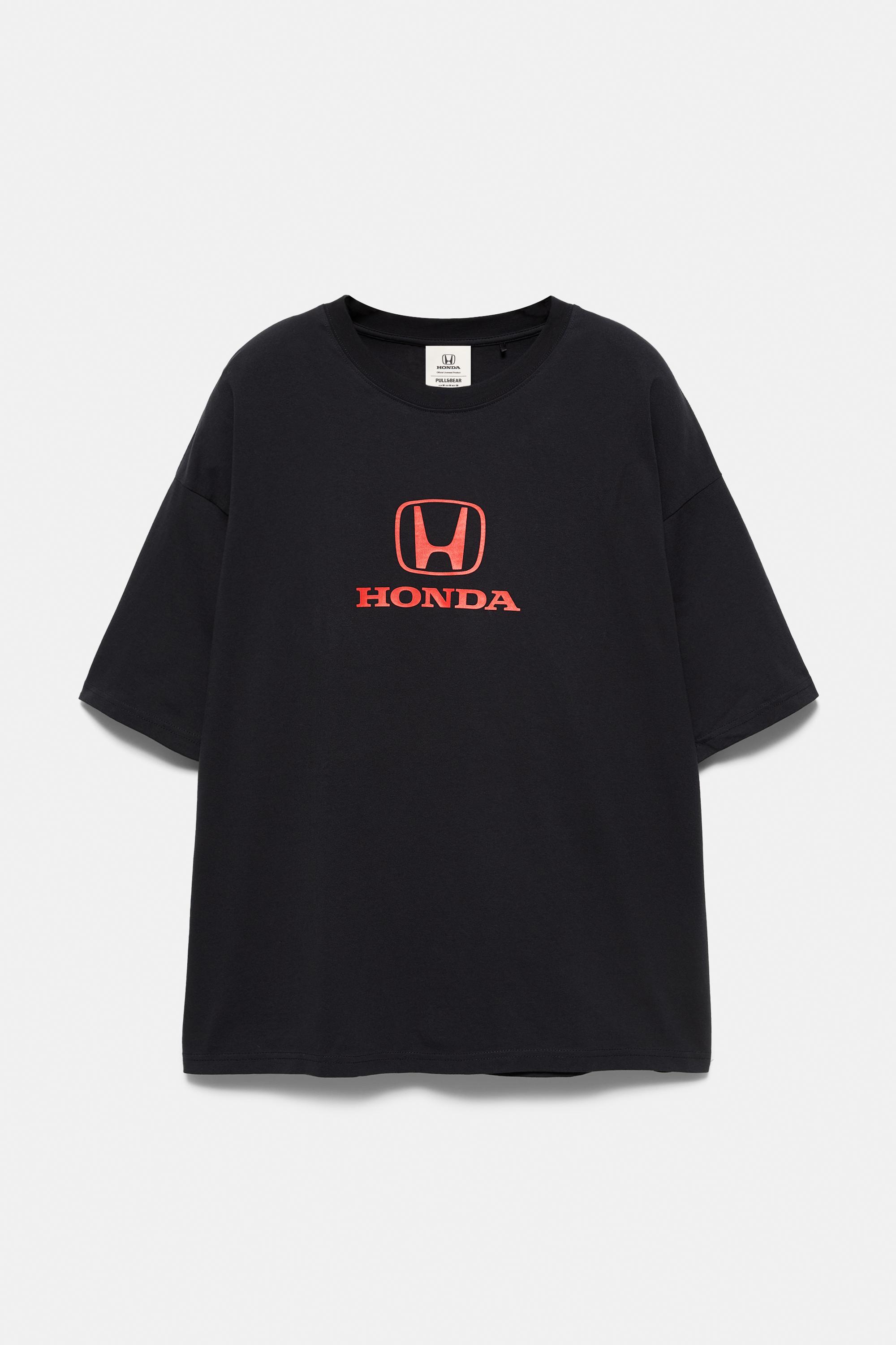 Relaxed fit Honda logo T-shirt — Black