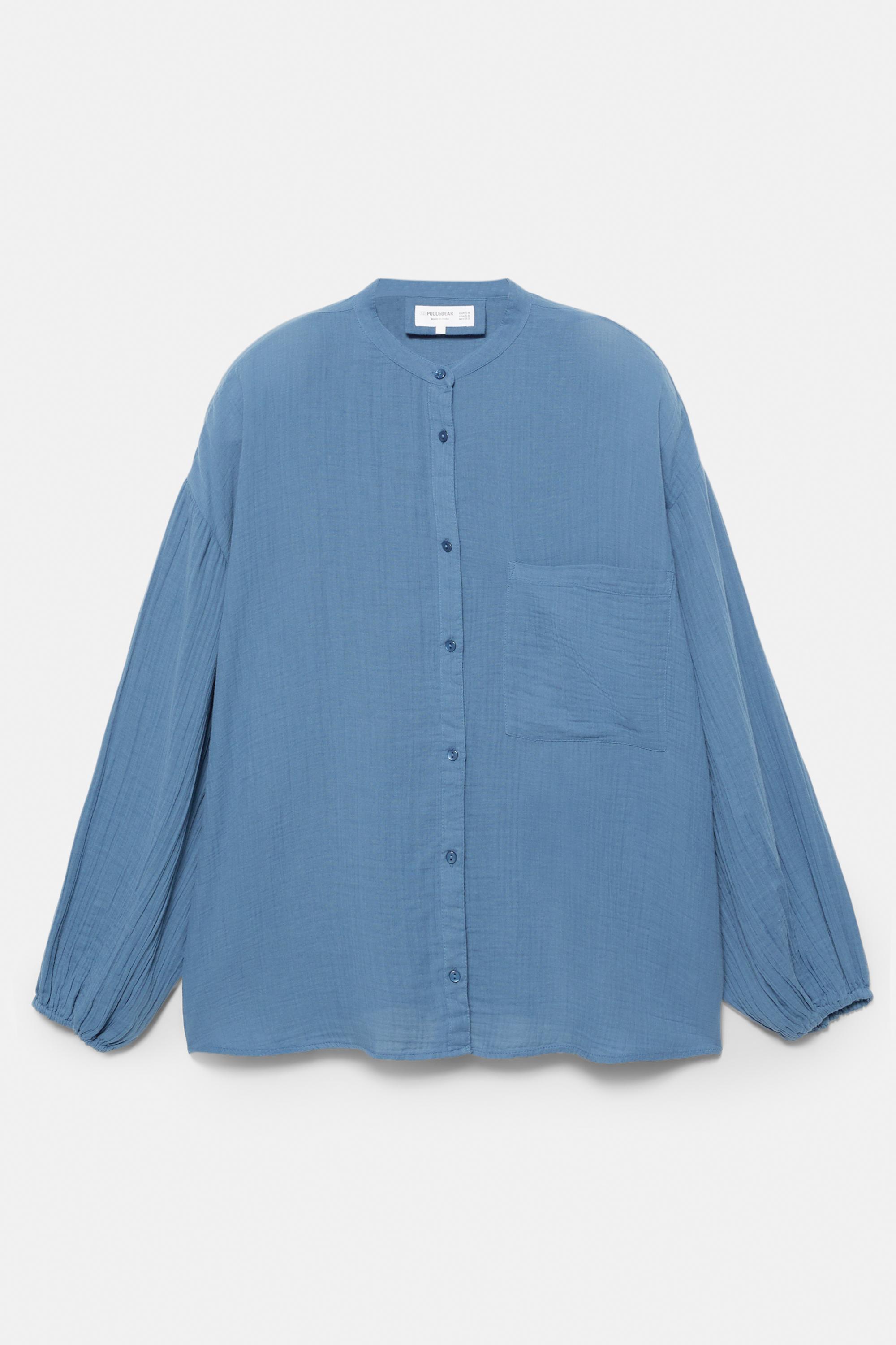 Hakim yaka Şile bezi gömlek - Görsel 20