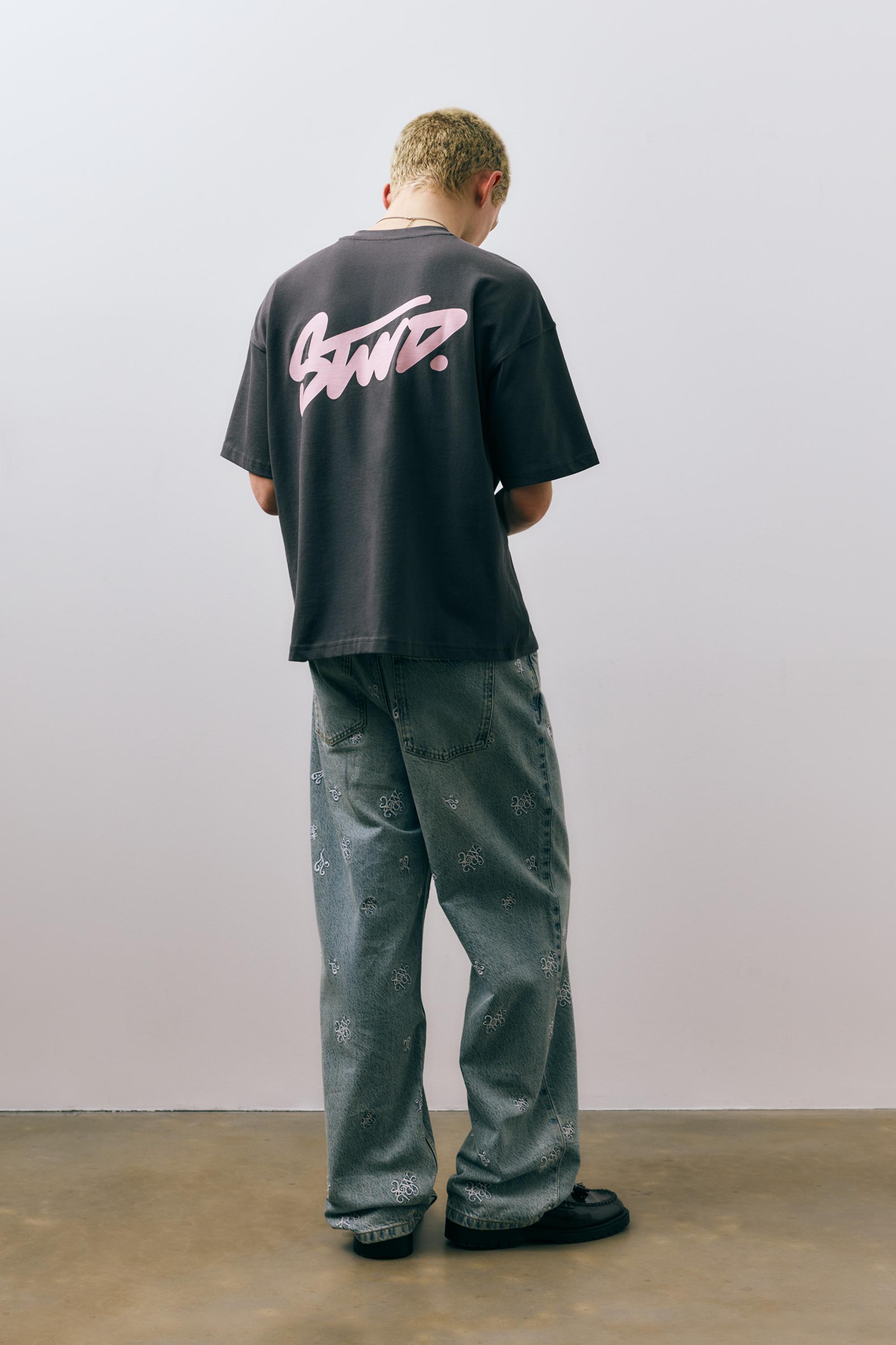 STWD logolu salaş t-shirt - Görsel 28